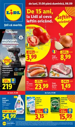 Ofertele Lidl valabile de la 31.08.2026