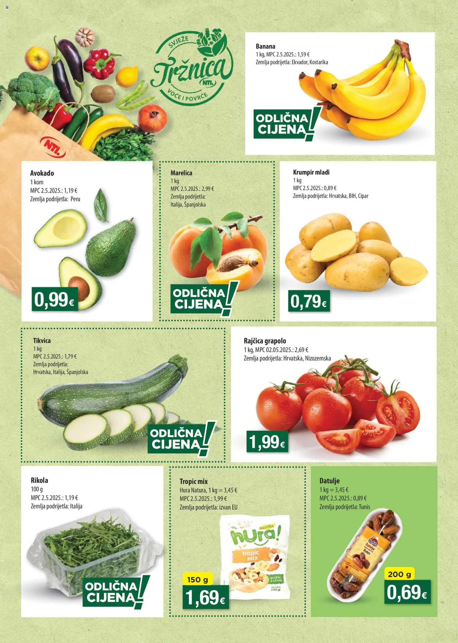 NTL katalog | vrijedi od 10.06.2026 | Stranica: 6 | Proizvodi: Avokado, Krumpir, Povrće, Voće
