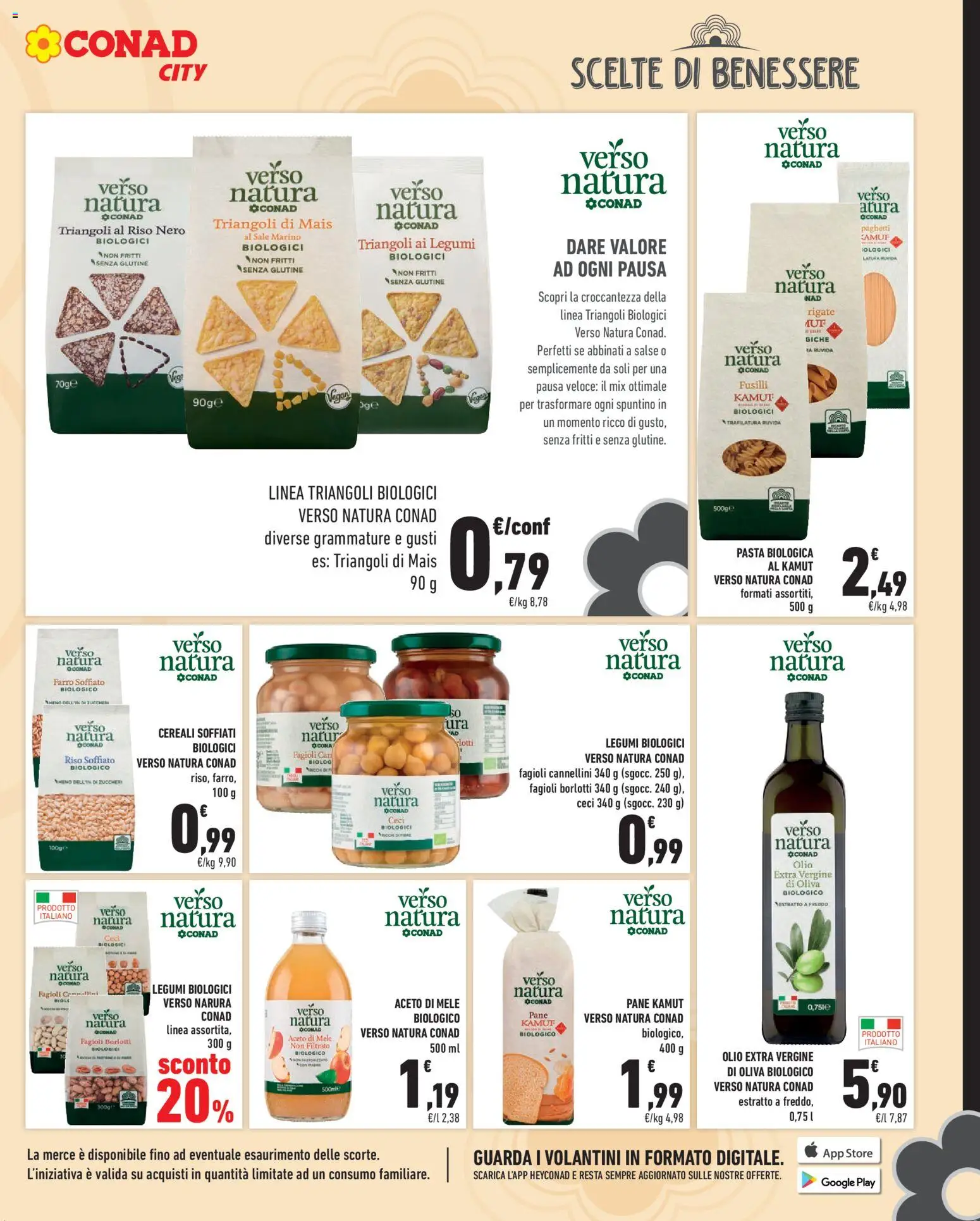 Volantino Conad del 23/10/2026 | Pagina: 7 | Prodotti: Legumi, Aceto di mele, Fagioli, Olio