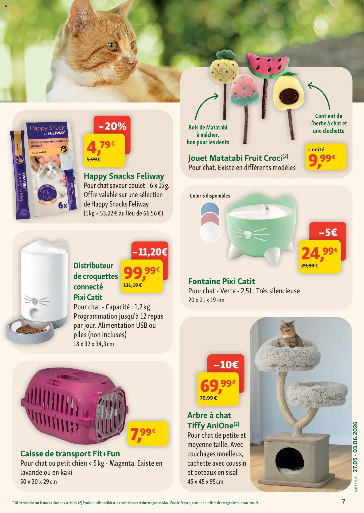 {H1} | Page: 7 | Produits: Lavande, Kaki, Arbre à chat, Piles