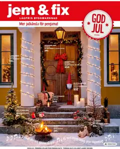 Jem & Fix Jultidning 2026 - Förhandsvisning av reklamblad från butik Jem & Fix aktuell från 25/10/2026