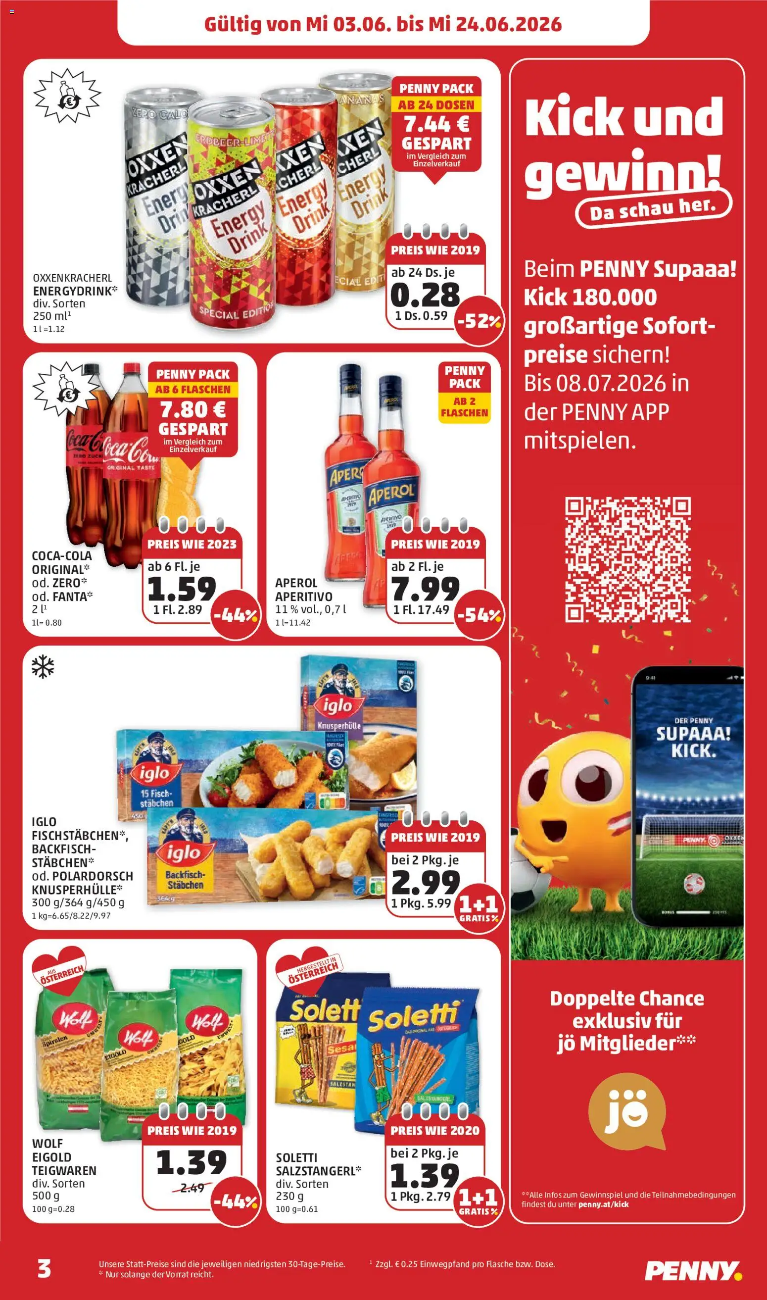 Penny Markt - Flugblatt gültig ab 03.06.2026 | Seite: 3 | Produkte: Fisch, Ananas