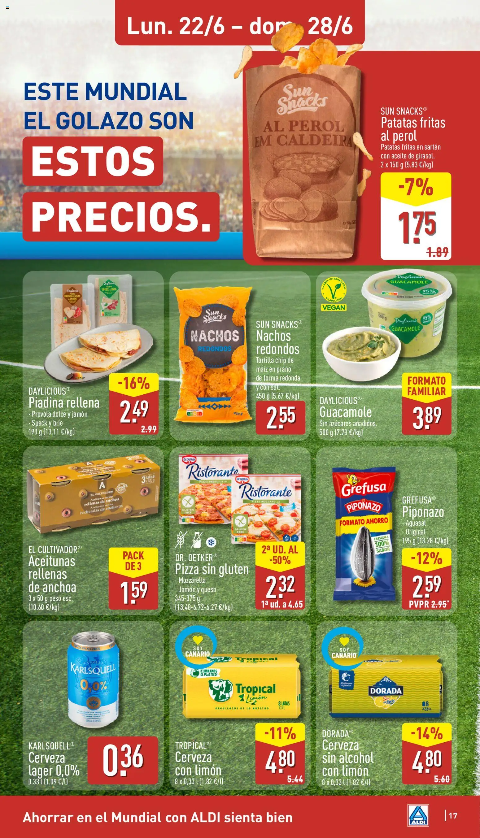 Aldi folleto Canarias │ válido desde el 22.06.2026 | Página: 17 | Productos: Queso, Aceite, Peso, Anchoa