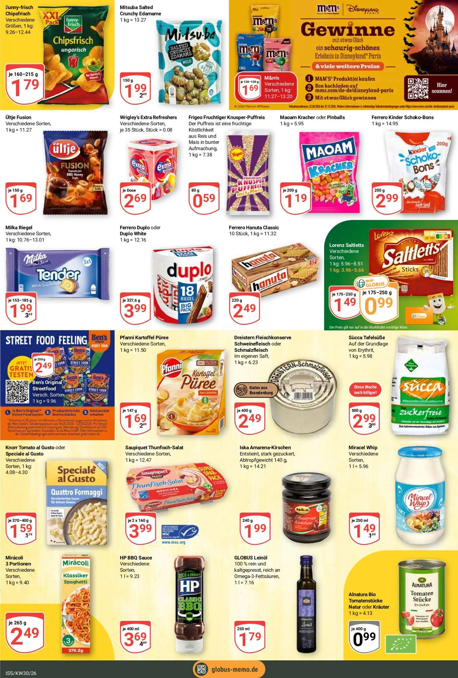 Globus Prospekt – gültig ab 20.07.2026 | Seite: 12 | Produkte: Thunfisch, Spaghetti, Milka, Reis