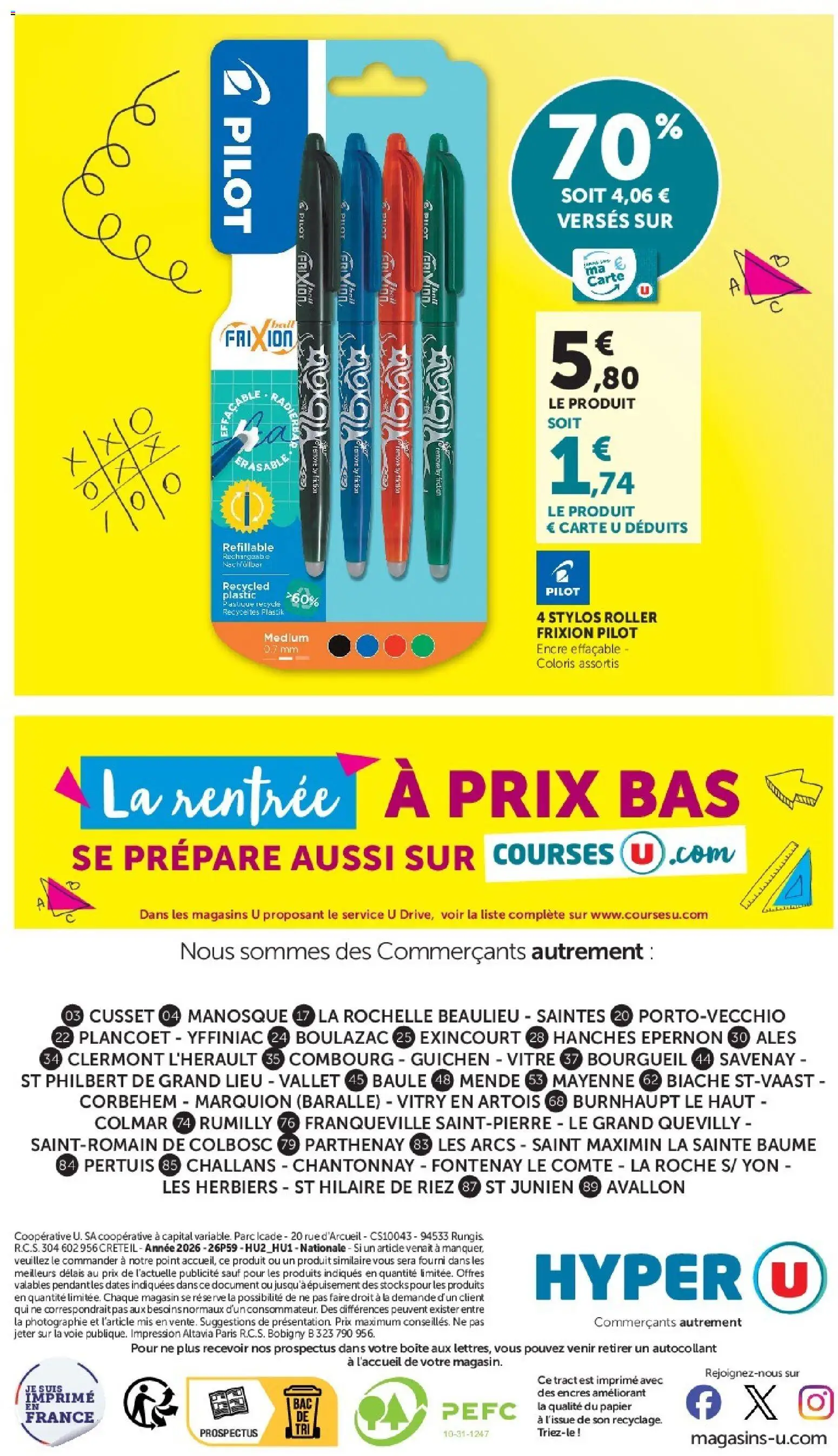 {H1} | Page: 40 | Produits: Arcs