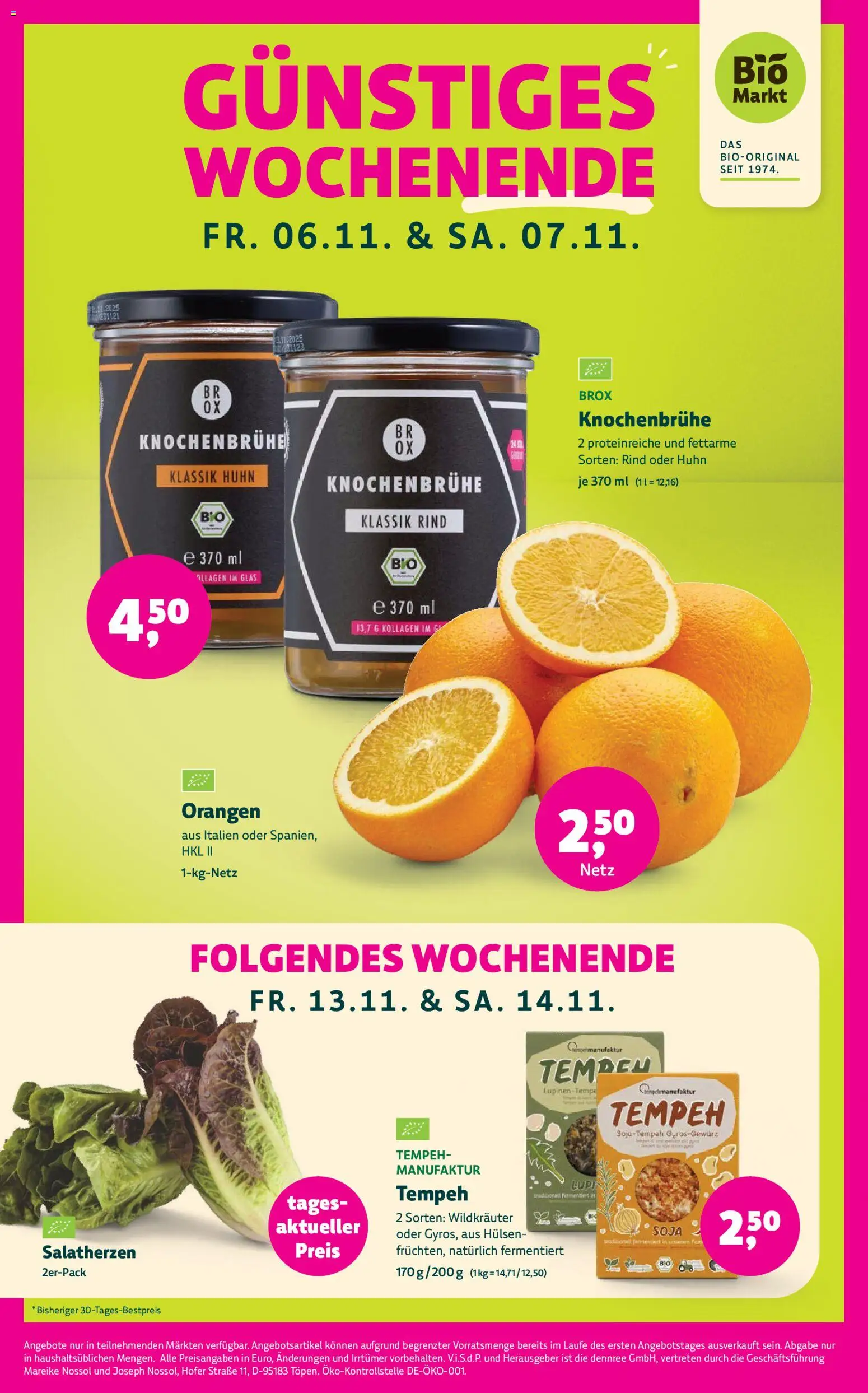 BioMarkt Prospekt – gültig ab 04.11.2026 | Seite: 2 | Produkte: Orangen