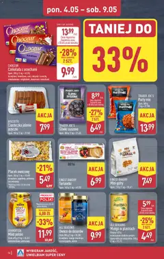 Pogląd oferty "Aldi gazetka" - ważna od 04.05.2026 | Strona: 14 | Produkty: Miód, Czekolada, Ciasteczka, Rodzynki