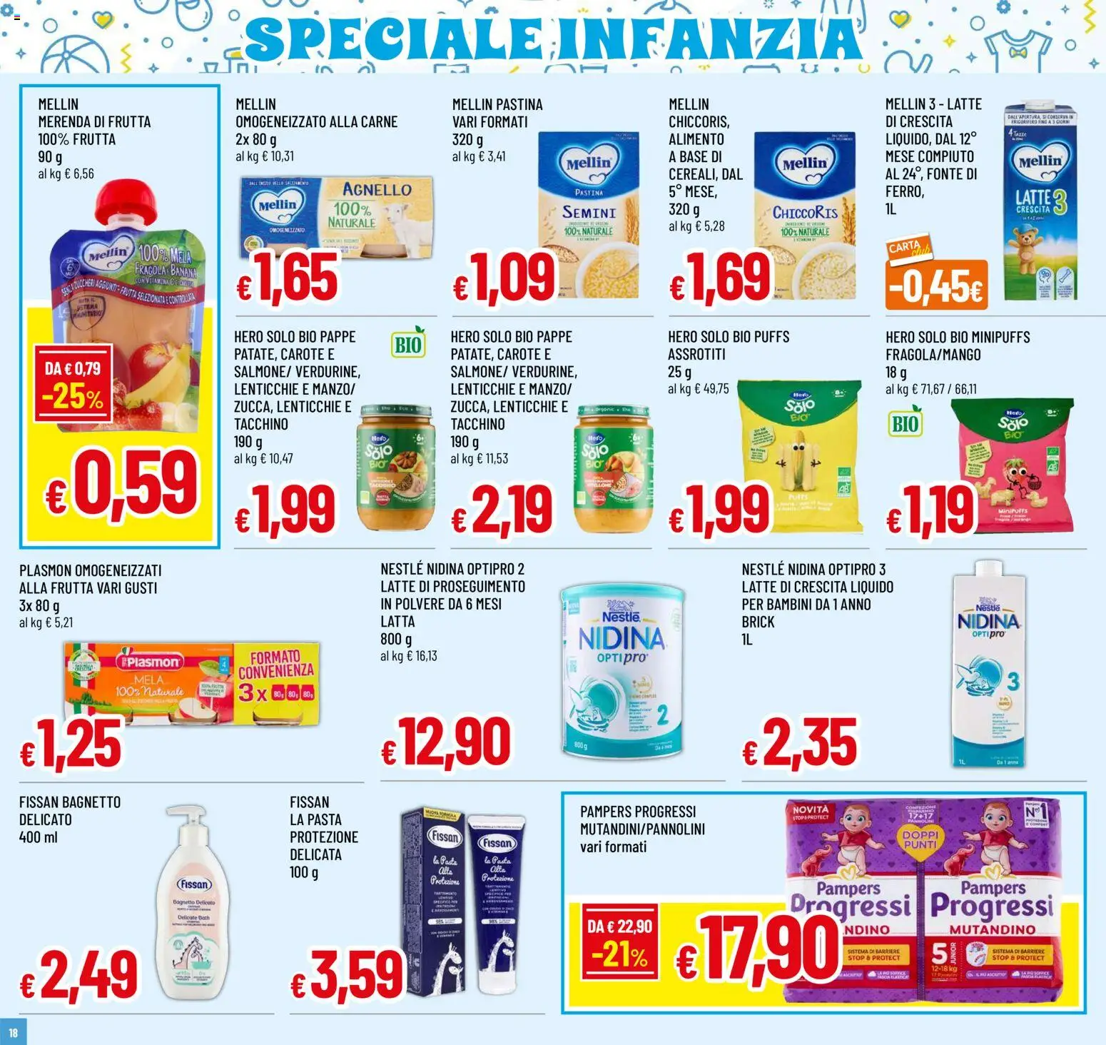 Volantino Famila del 04.06.2026 | Pagina: 18 | Prodotti: Lenticchie, Frutta, Latte, Bagnetto