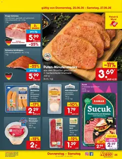 Netto Marken-Discount Prospekt Jüchen ab 22.06.2026 gültig | Seite: 47 | Produkte: Bockwurst, Wurst, Schinken, Fleisch