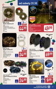 Pogląd oferty "Aldi gazetka" - ważna od 26.10.2026 | Strona: 45 | Produkty: Wieniec, Baterie, Bateria