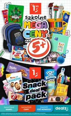 Pogląd oferty "Dealz gazetka - Szkolne Mega Ceny" - ważna od 06.08.2026