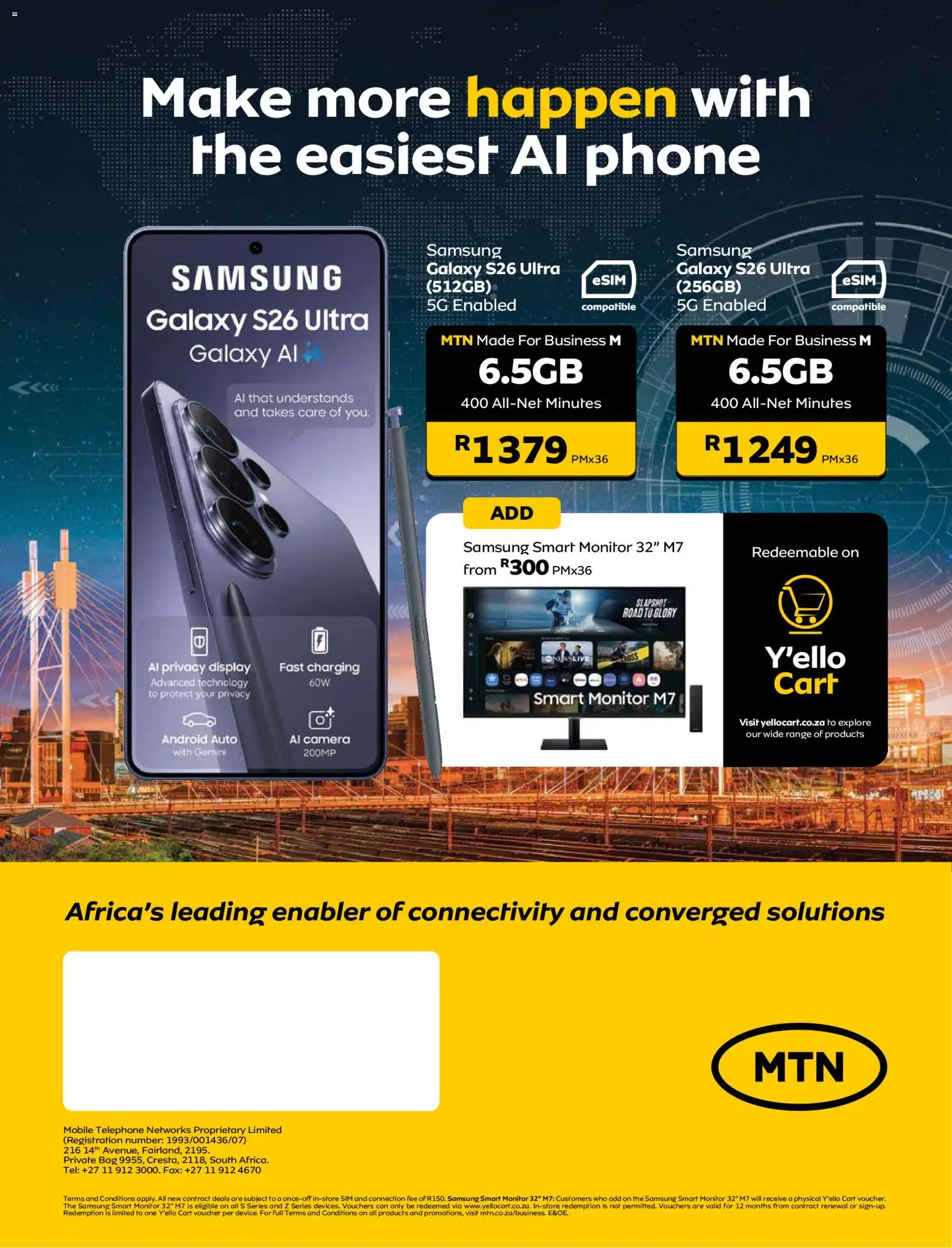 New MTN catalogue – valid from 07.05.2026 | Page: 12 | Products: Sim, Phone, Monitor, Bag