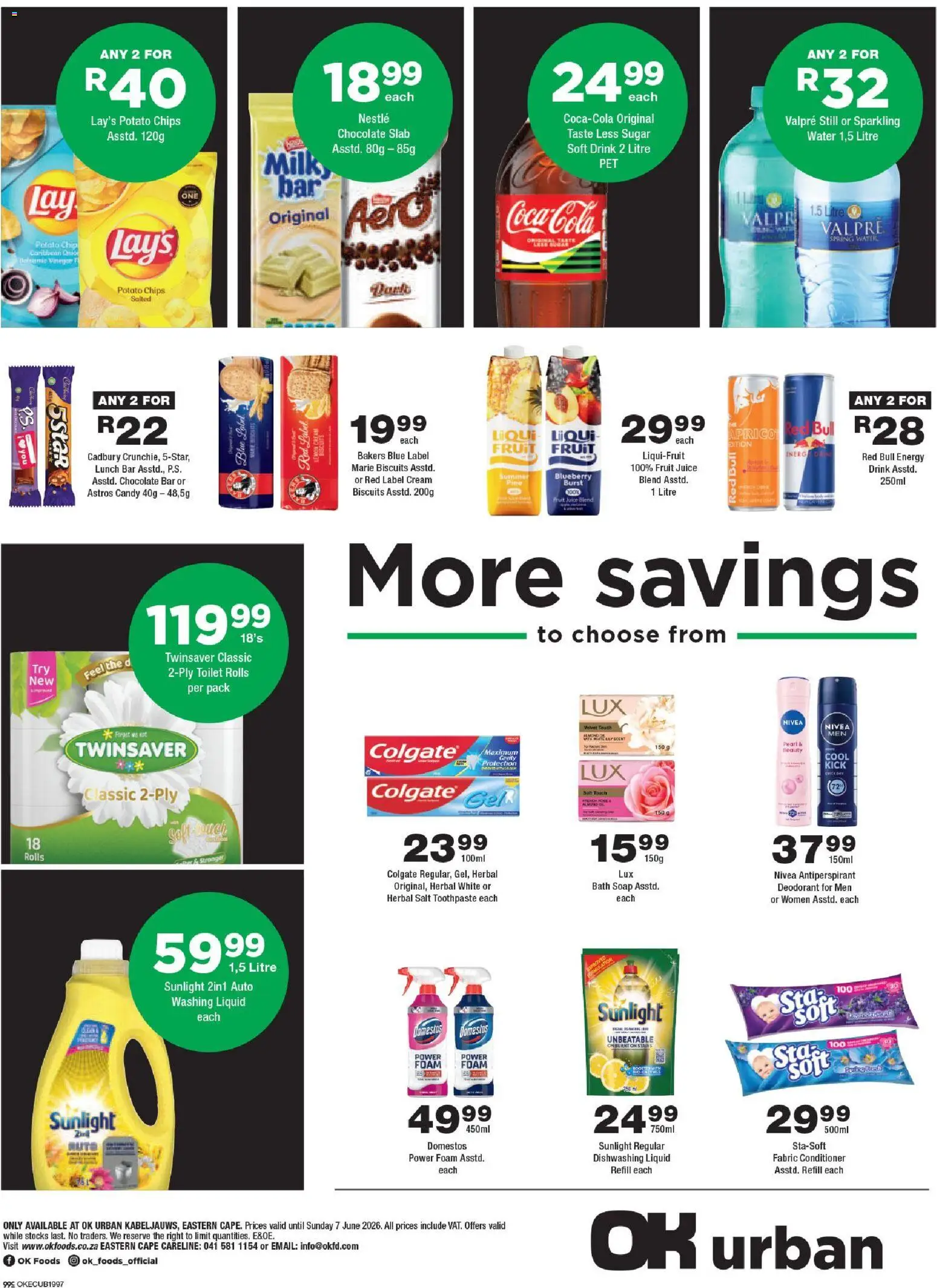 New OK Foods catalogue – valid from 25.05.2026 | Page: 4 | Products: Bath, Chips, Fruit, Lemon