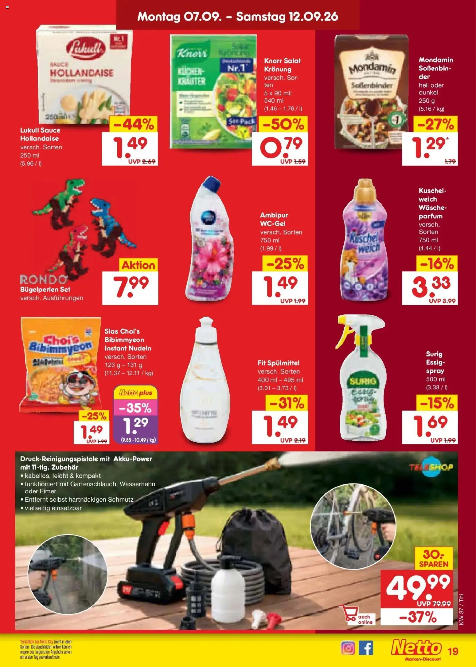 Netto Marken-Discount Prospekt Pirna – gültig ab 07.09.2026 | Seite: 27 | Produkte: Parfüm, Knorr, Nudeln, Salat