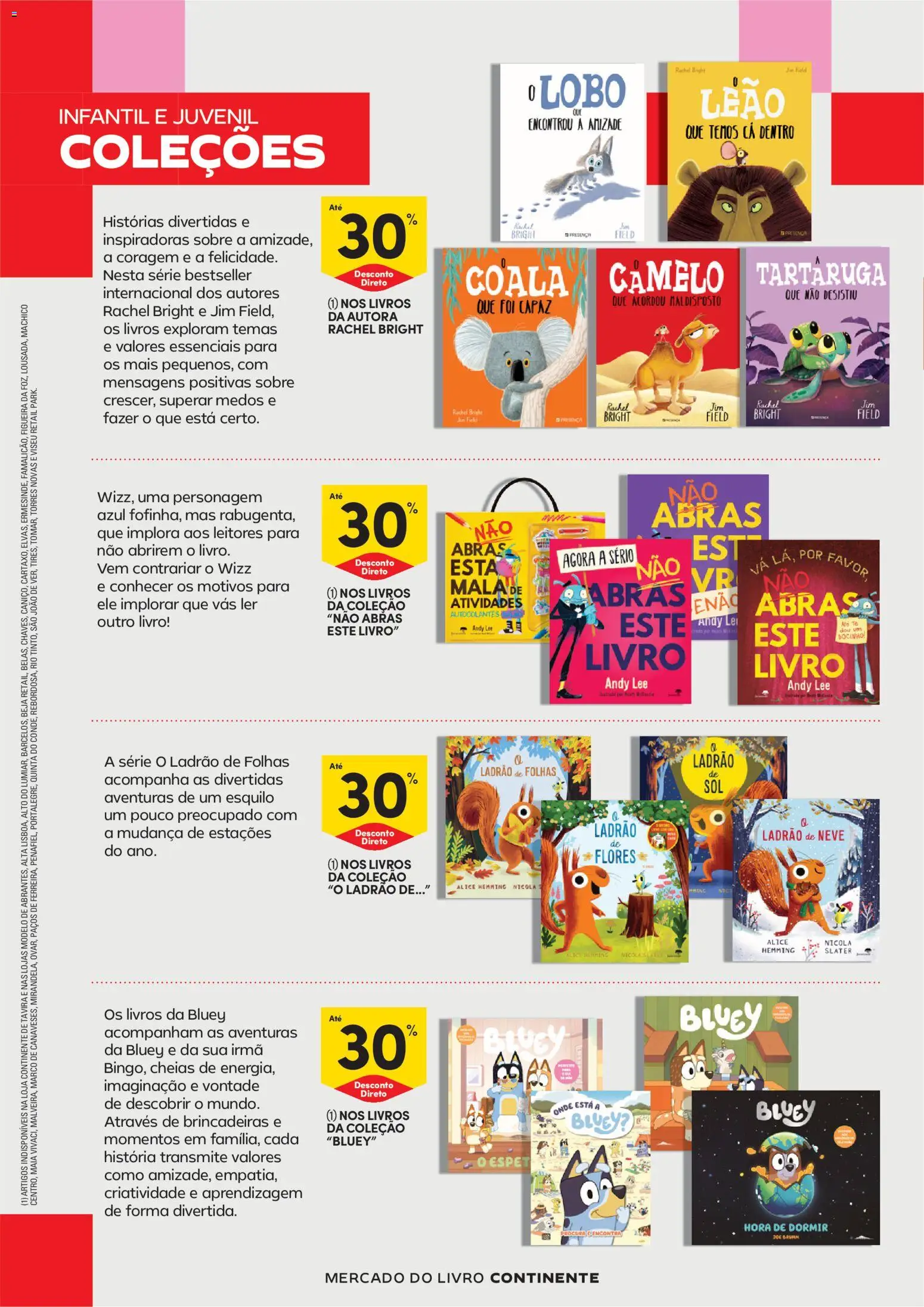 Continente - Feira do Livro  Abre espaço para a distração │ válido de 23/06/2026 | Página: 12 | Produtos: Flores