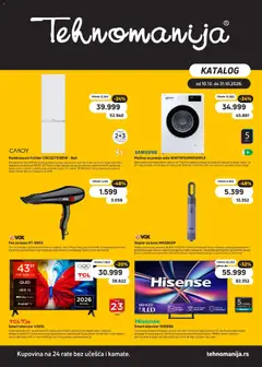 Tehnomanija katalog - pregled Tehnomanija kataloga - važi od 10.10.2026