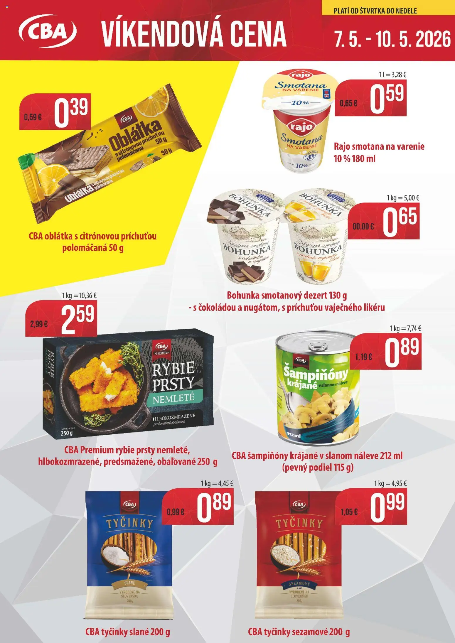 Nové Nitrazdroj akcie – leták je platný od 07.05.2026 | Strana: 1 | Produkty: Smotana
