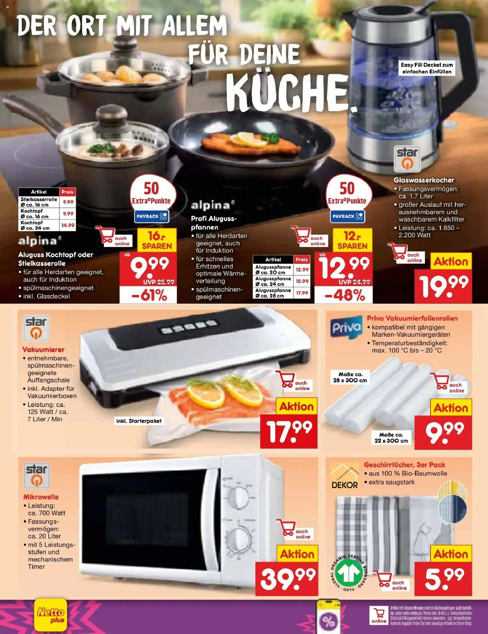 Netto Marken-Discount Prospekt Machern	 – gültig ab 17.05.2026 | Seite: 16 | Produkte: Adapter, Mikrowelle, Vakuumierer, Küche