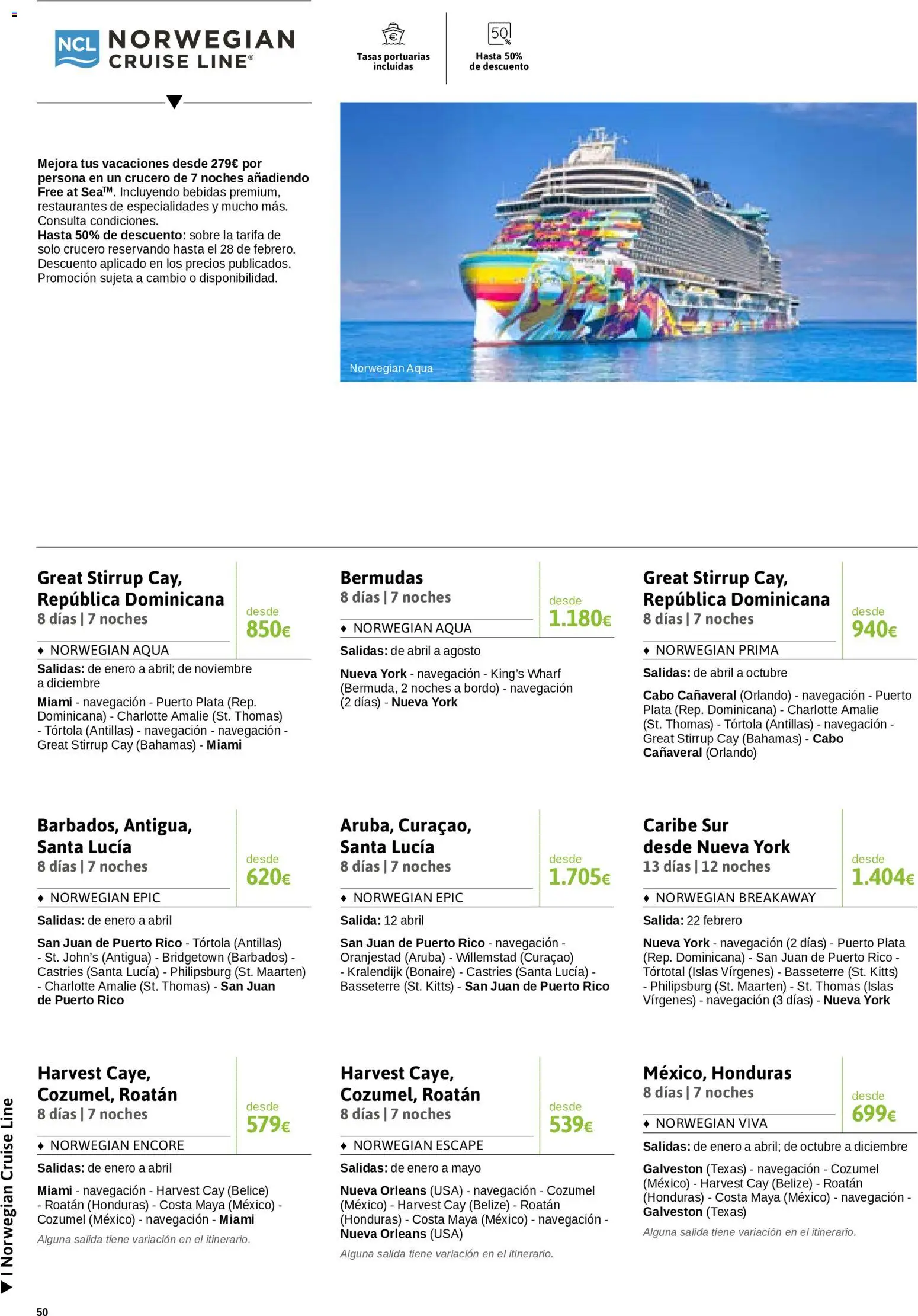 Viajes El Corte Inglés Semana del Crucero │ válido desde el 07.01.2026 | Página: 51 | Productos: Bermudas, Navegación