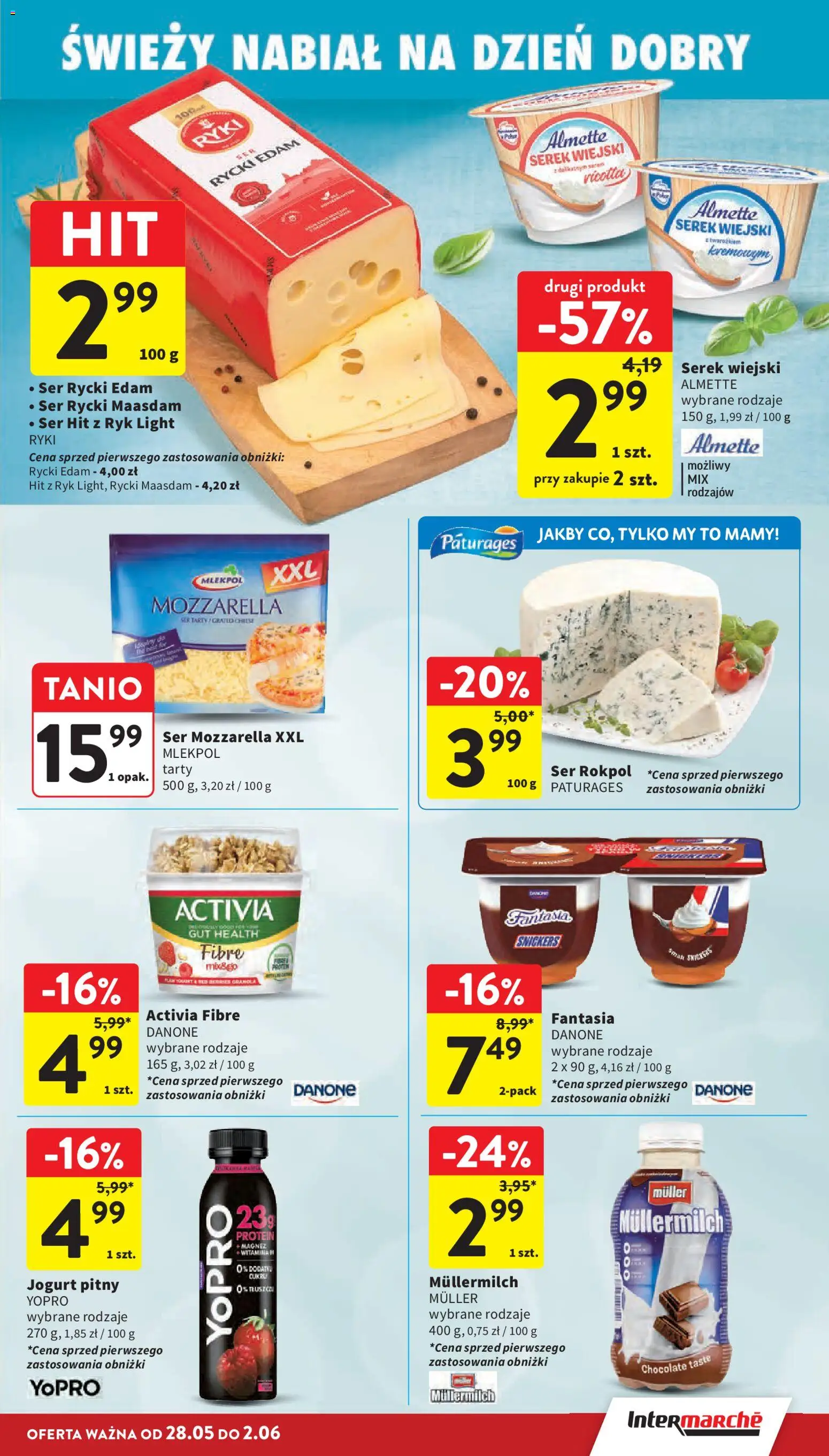 Intermarche gazetka od 28.05.2026 | Strona: 31 | Produkty: Serek, Ser, Jogurt, Ricotta