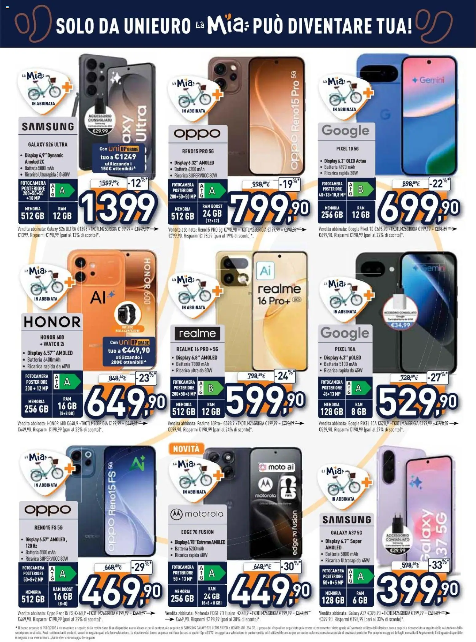 Volantino Unieuro del 29.05.2026 | Pagina: 6 | Prodotti: Samsung Galaxy, Smartphone, Fotocamera, Samsung