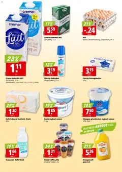 Aligro aktionen Chavannes, Matran, Genf, Sitten ab 08.06.2026 gültig | Seite: 14 | Produkte: Griechisches joghurt, Orangensaft, Joghurt, Creme