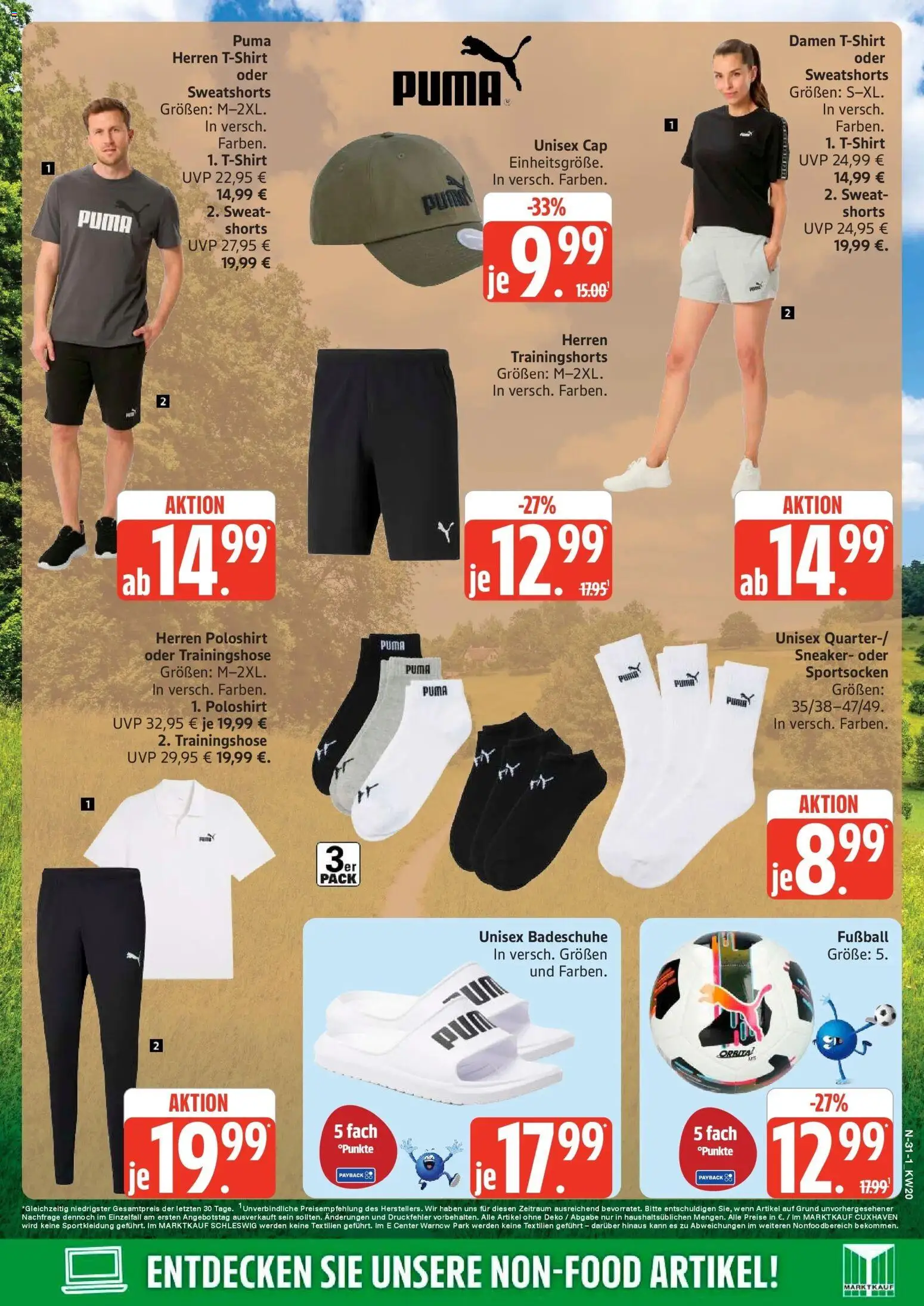 Marktkauf Prospekt Cuxhaven	 – gültig ab 10.05.2026 | Seite: 31 | Produkte: Sweatshorts, Trainingshose, Poloshirt, Fußball