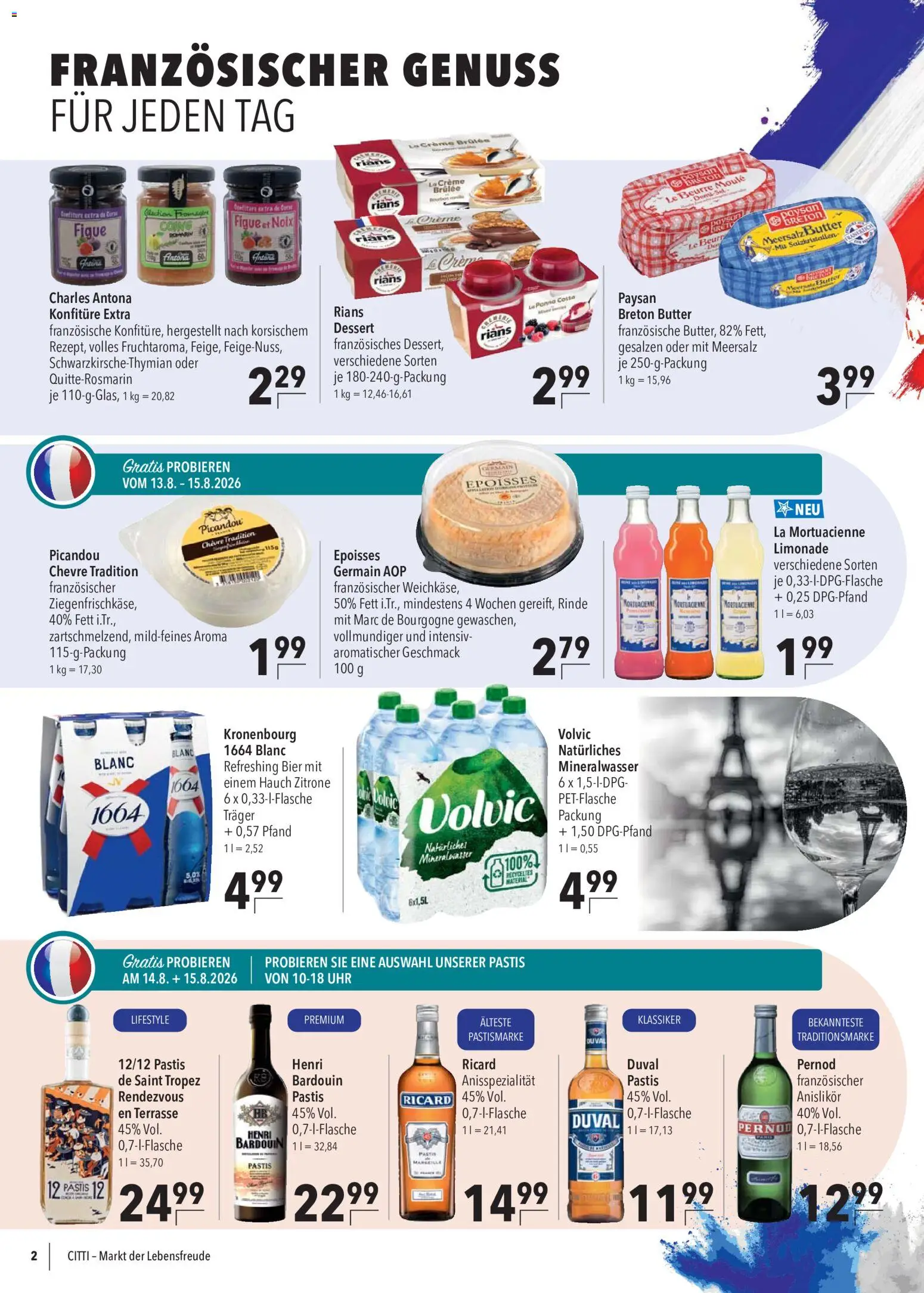 CITTI Markt Prospekt – gültig ab 12.08.2026 | Seite: 2 | Produkte: Butter, Coral, Creme, Creme brulee