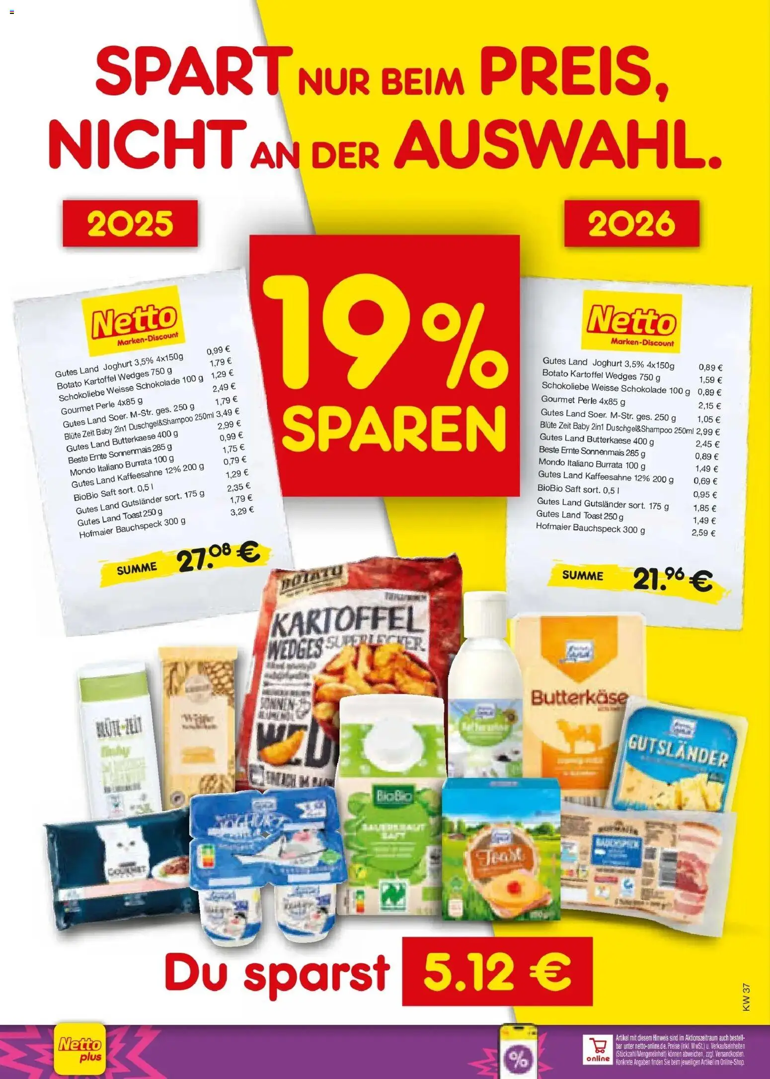 Netto Marken-Discount Prospekt Gemmingen – gültig ab 07.09.2026 | Seite: 6 | Produkte: Joghurt, Toast, Schokolade, Saft