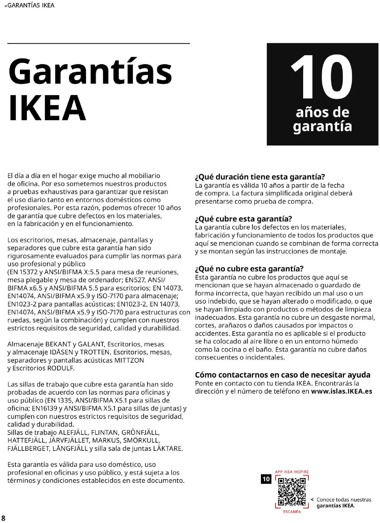 Catálogo IKEA Oficina profesional │ válido desde el 01/02/2026 | Página: 8 | Productos: Mesa plegable, Teléfono, Cocina, Silla