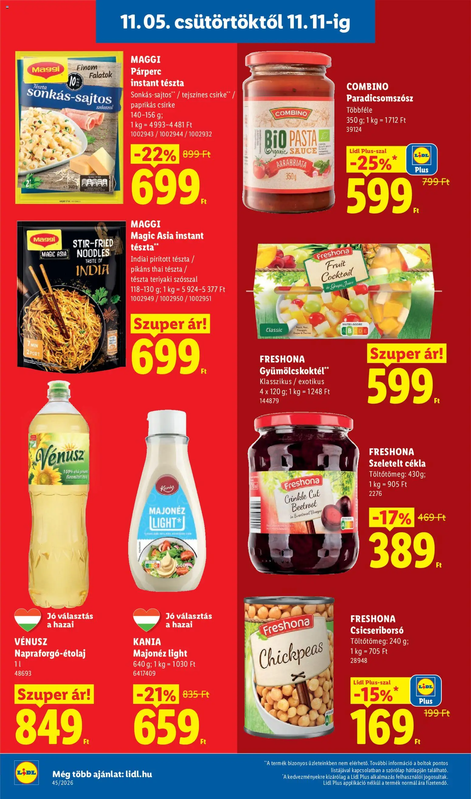 Lidl akciós ujság - amely érvényes a következő dátumtól: 2026.11.05. | Oldal: 14