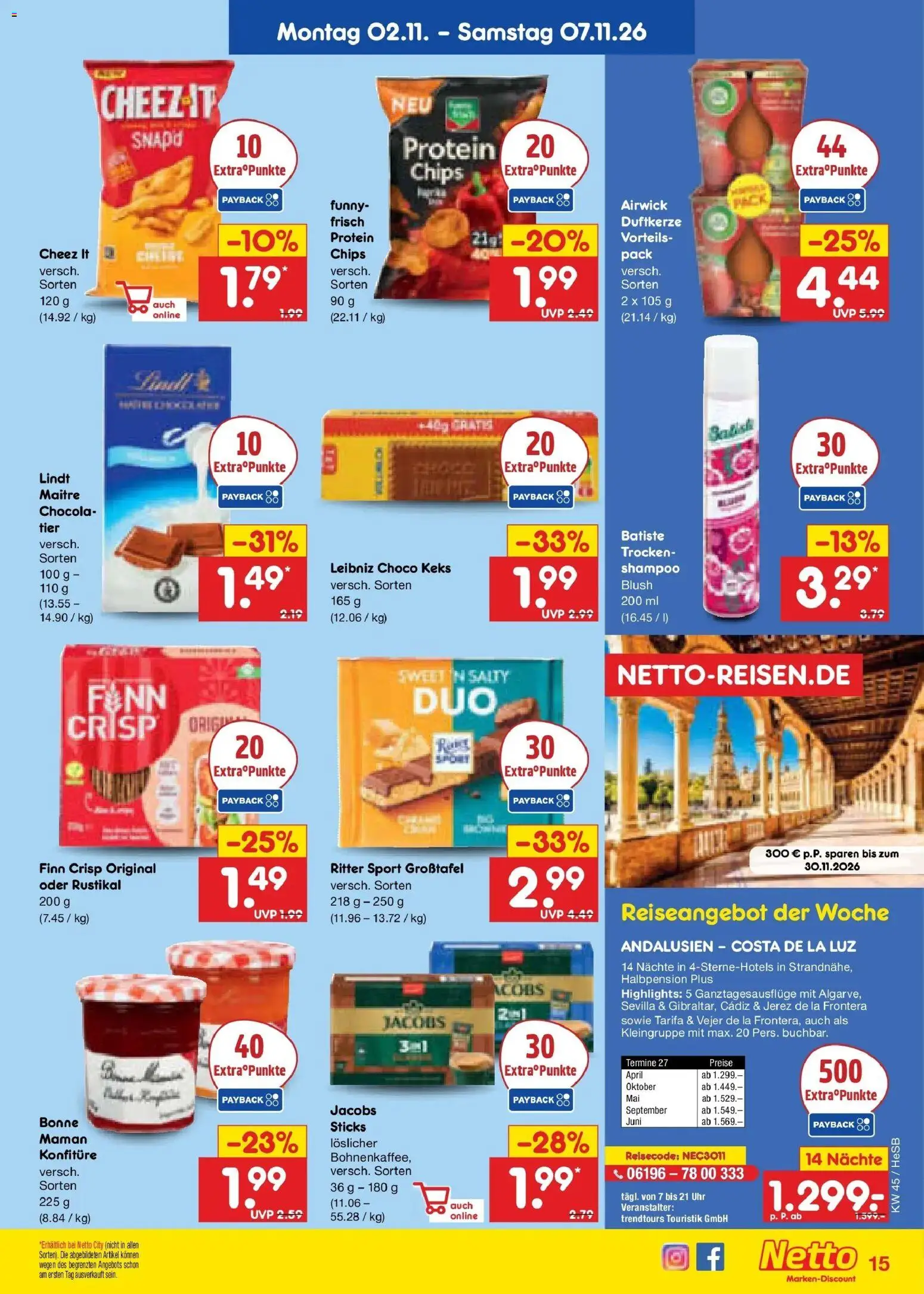 Netto Marken-Discount Prospekt Hamburg – gültig ab 02.11.2026 | Seite: 25 | Produkte: Ritter sport, Shampoo, Lindt, Uhr