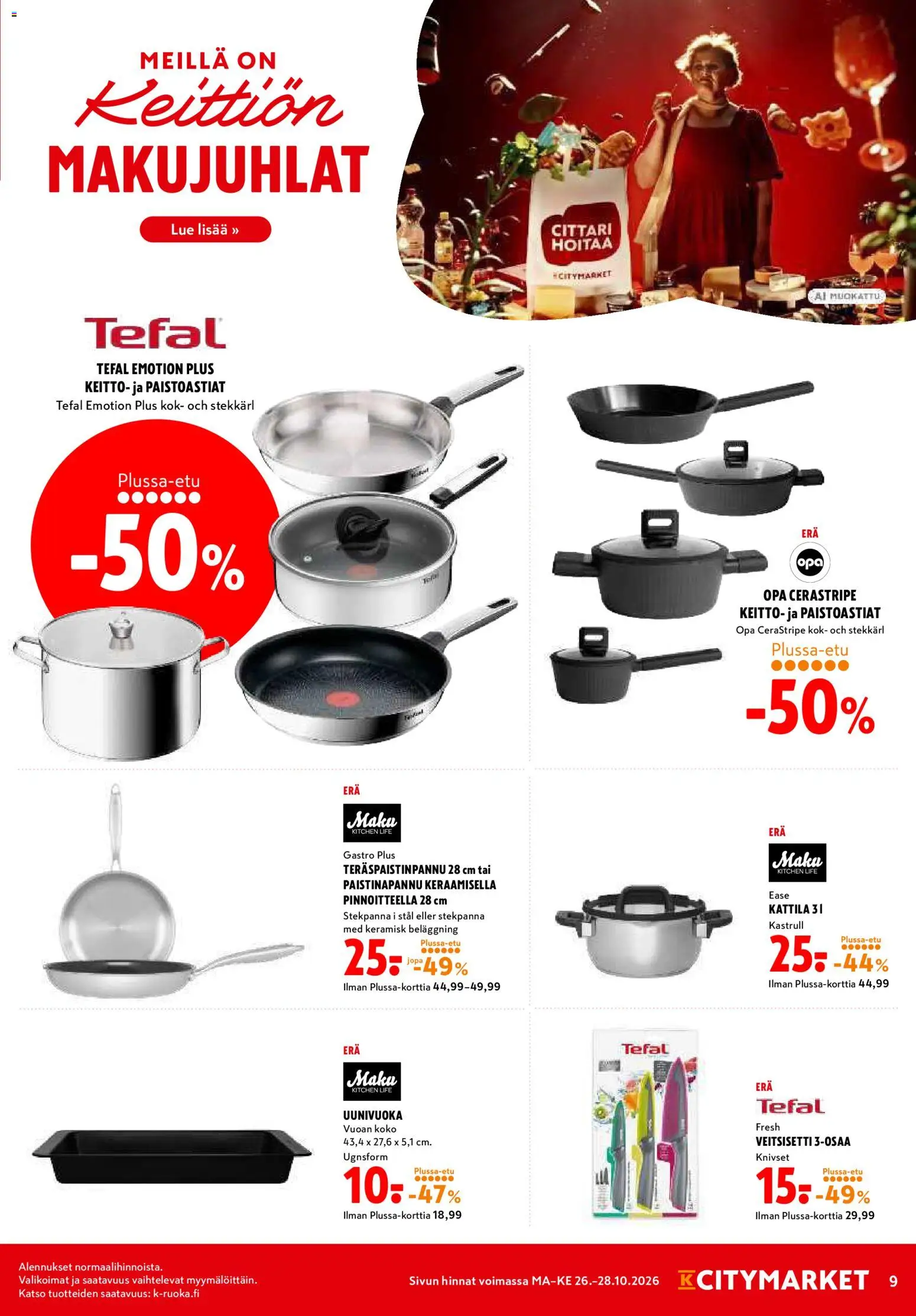 K-Citymarket tarjoukset – voimassa 26/10/2026 alkaen | Sivu: 9