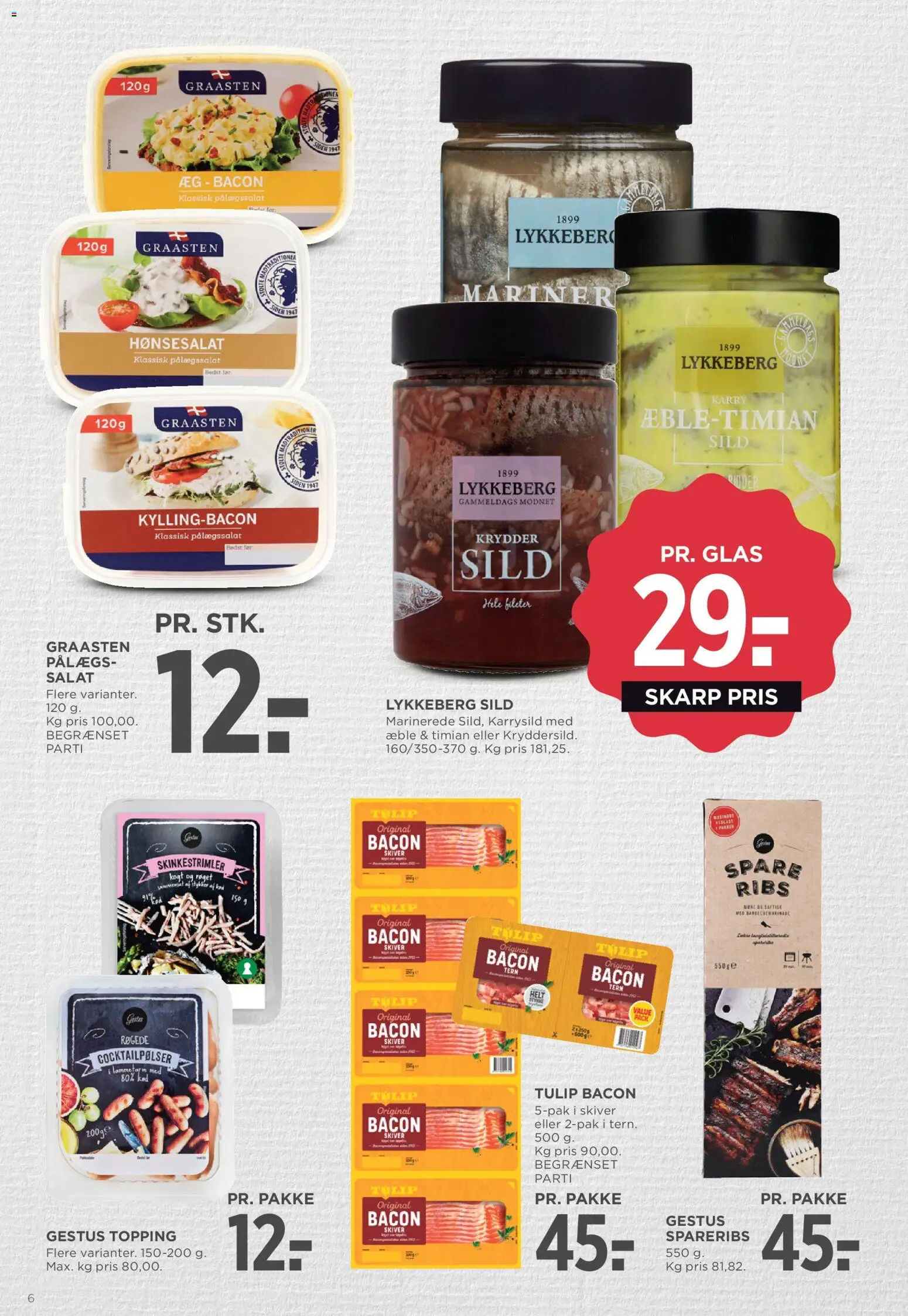 Meny tilbudsavis – gyldig fra 24/07/2026 | Side: 6 | Produkter: Æg, Salat, Spareribs, Timian