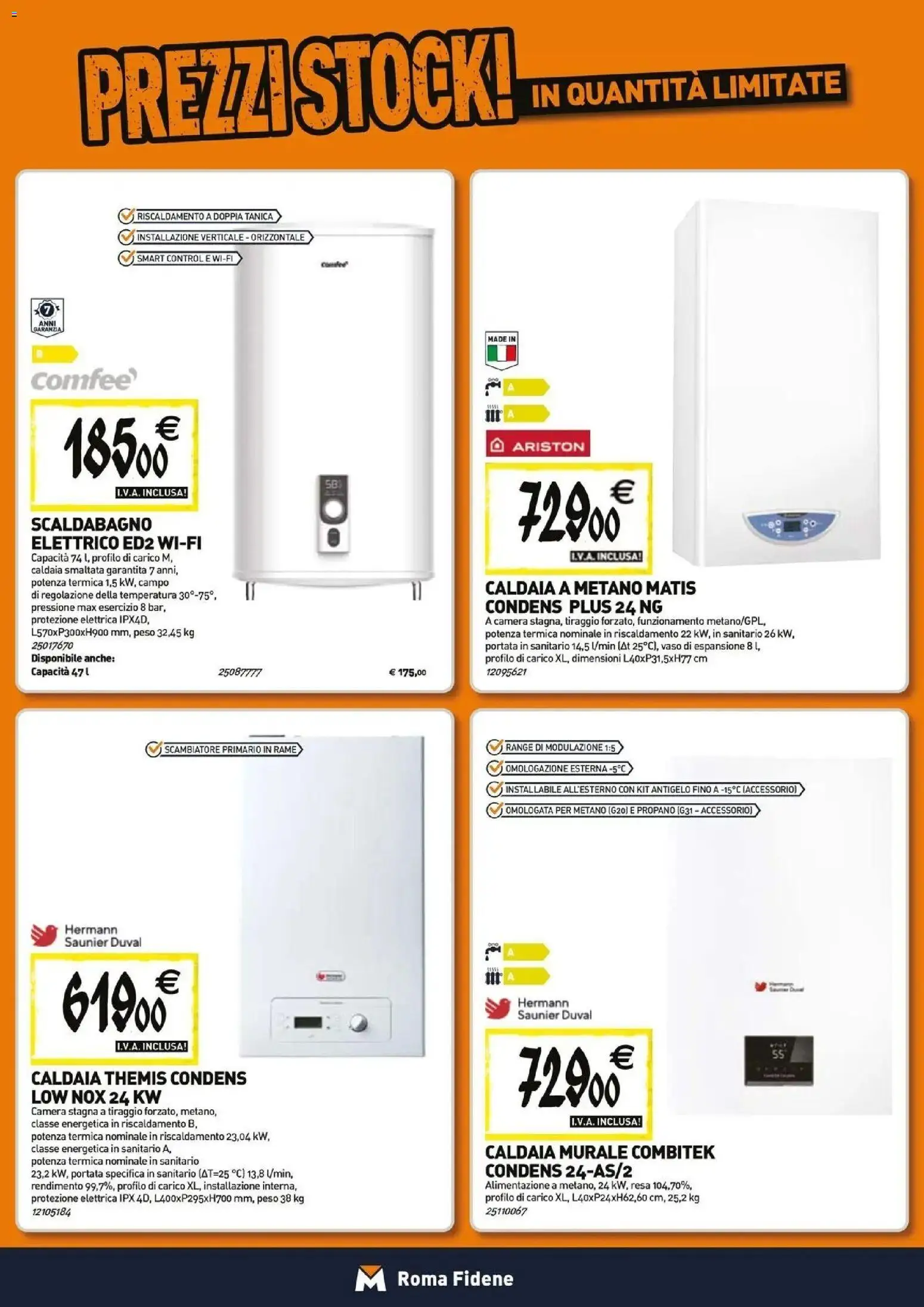 Nuovo TECNOMAT catalogo Roma dal 27/08/2026 > offerte anteprima 🛍️ | Pagina: 7 | Prodotti: Scaldabagno, Caldaia, Tanica, Rame