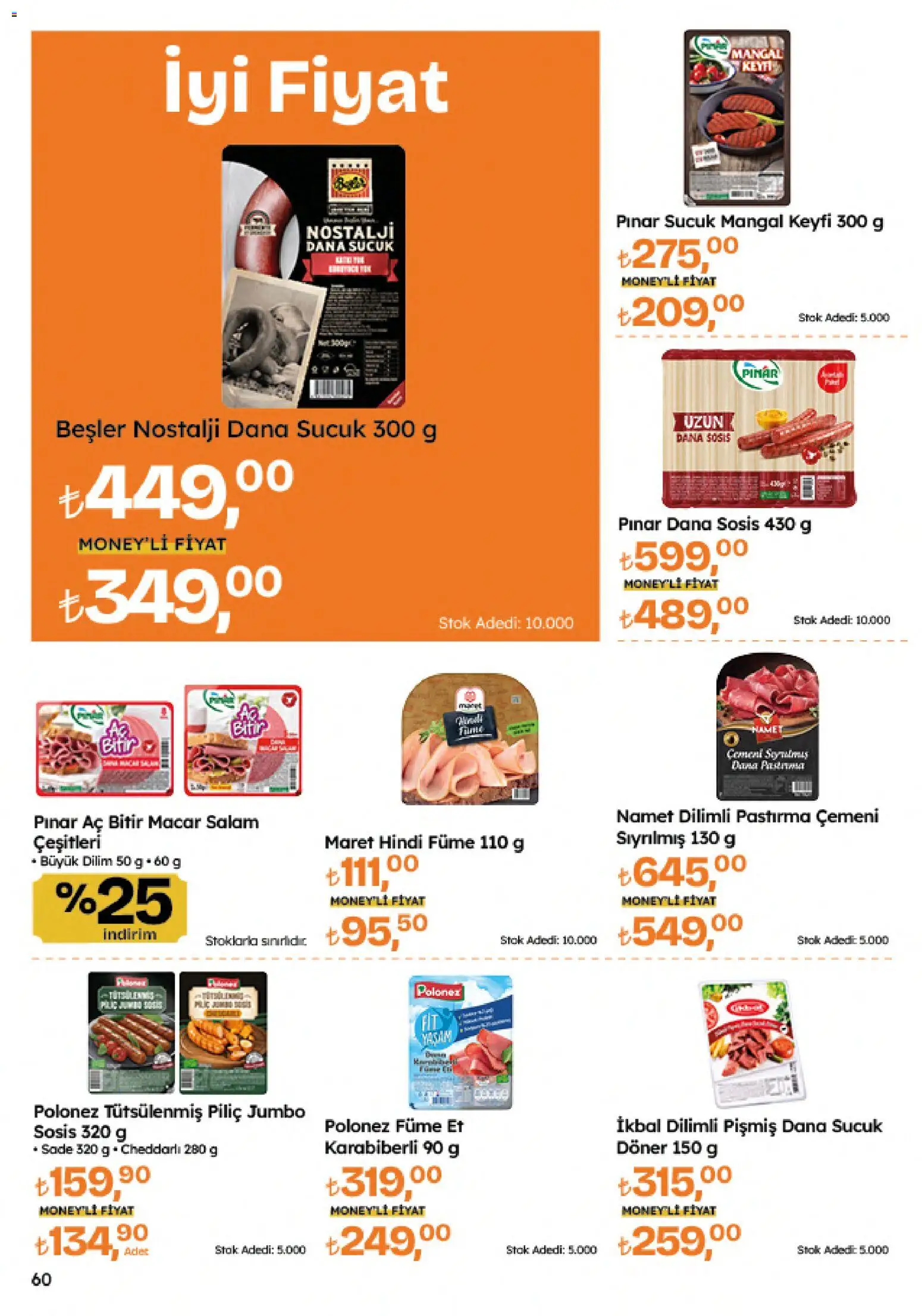Migros Katalog - 5M Migroskop Dijital - 04.06.2026 tarihinden itibaren geçerlidir | Sayfa: 60 | Ürünler: Salam, Sosis, Piliç, Hindi füme