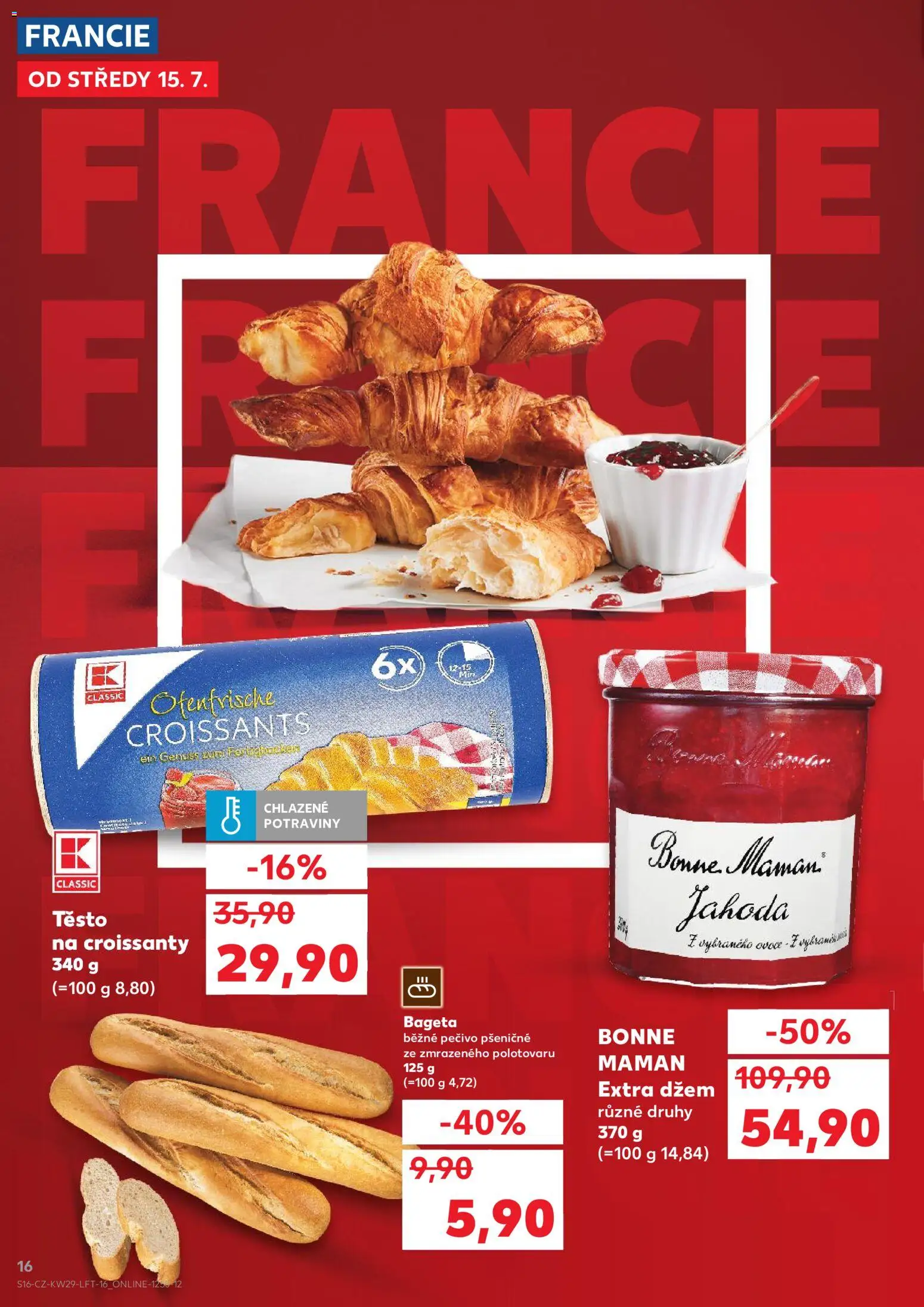Kaufland leták od 15.07.2026 | Strana: 16 | Produkty: Ovoce, Džem, Bonne maman, Potraviny