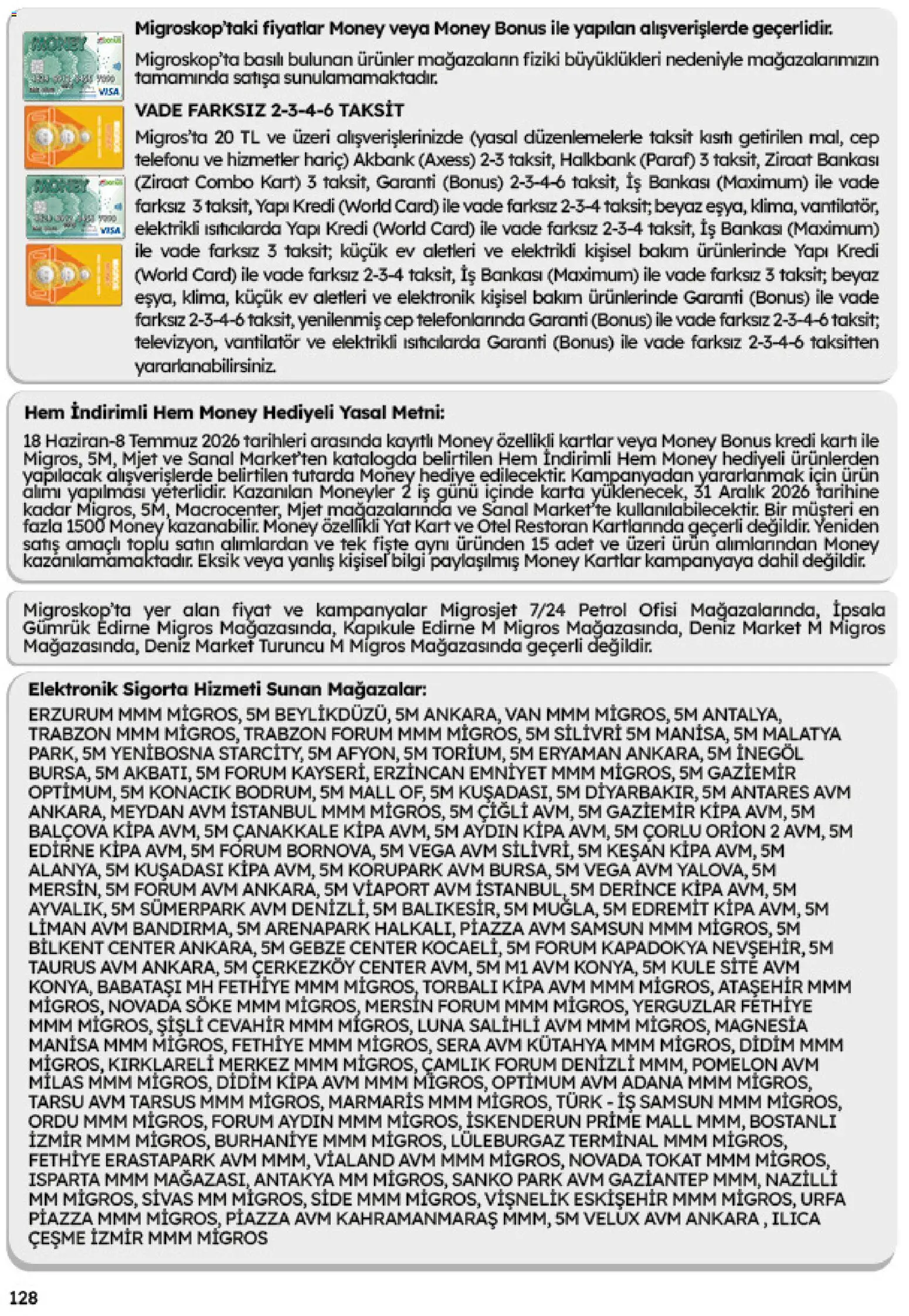 Migros Katalog - 5M Migroskop Dijital - 18.06.2026 tarihinden itibaren geçerlidir | Sayfa: 128