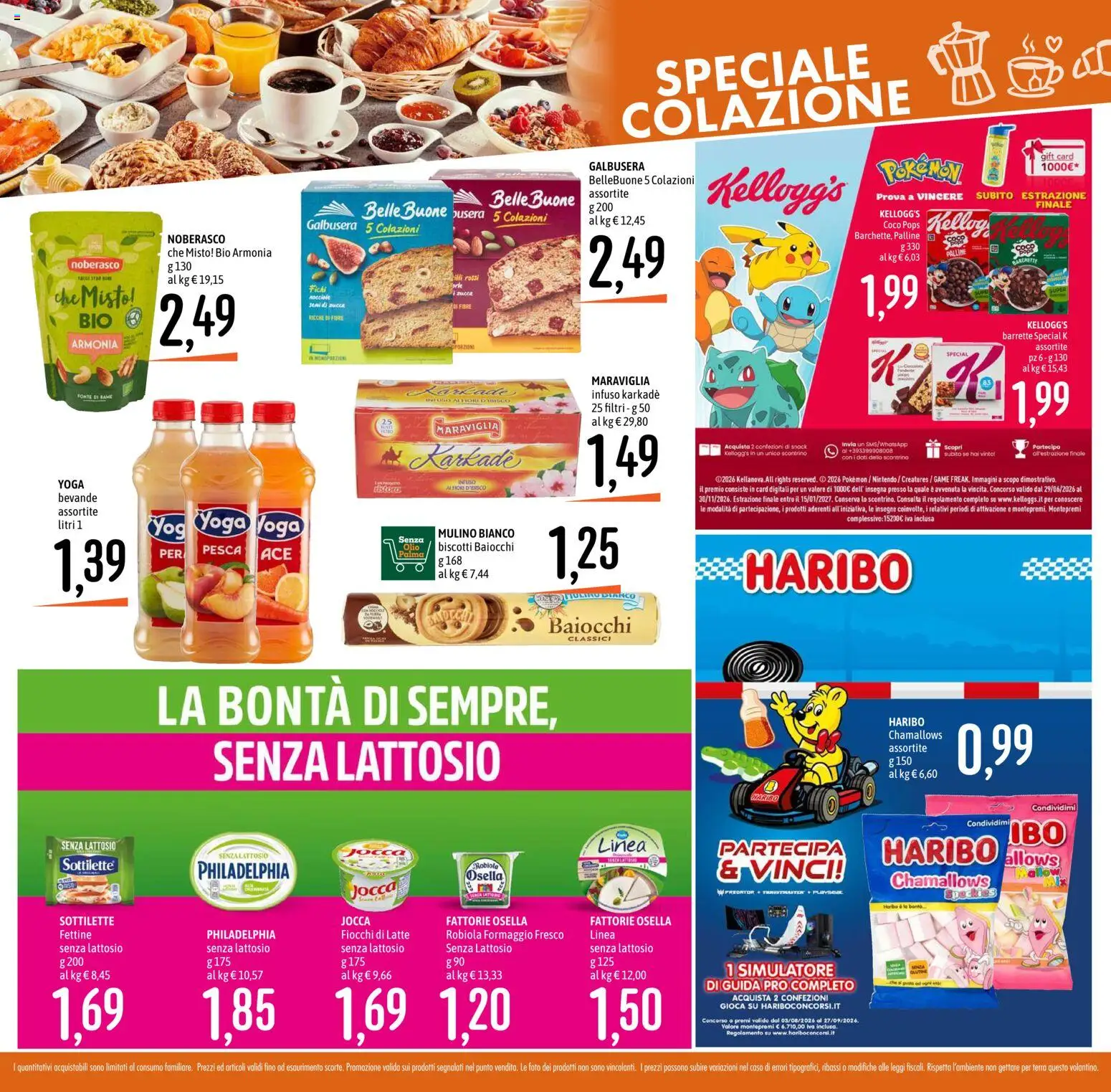Volantino Emisfero del 27/08/2026 | Pagina: 8 | Prodotti: Fiocchi di latte, Latte, Olio, Pesca