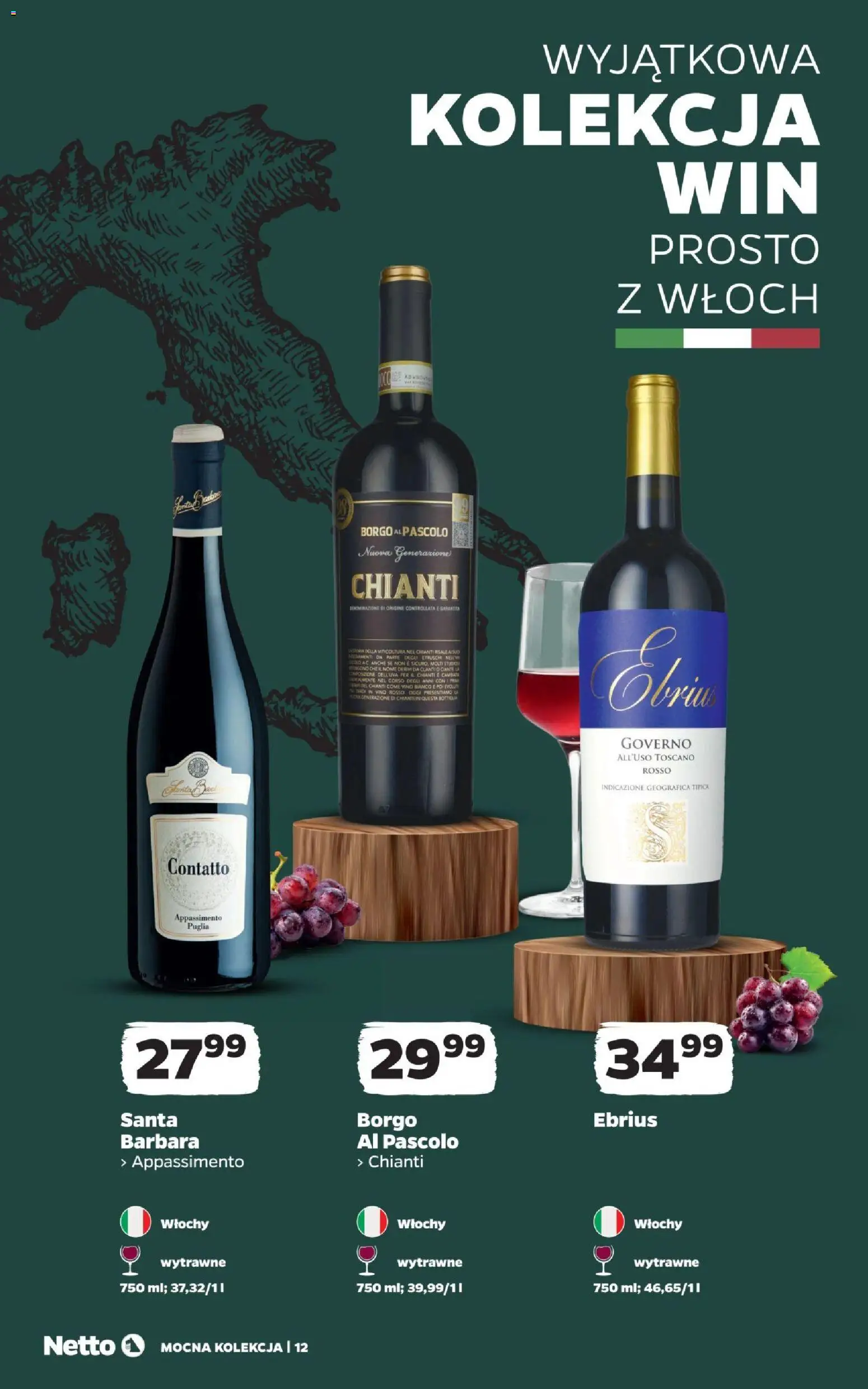 Netto gazetka - Mocna Kolekcja od 12.10.2026 | Strona: 12 | Produkty: Chianti, Chia, Por
