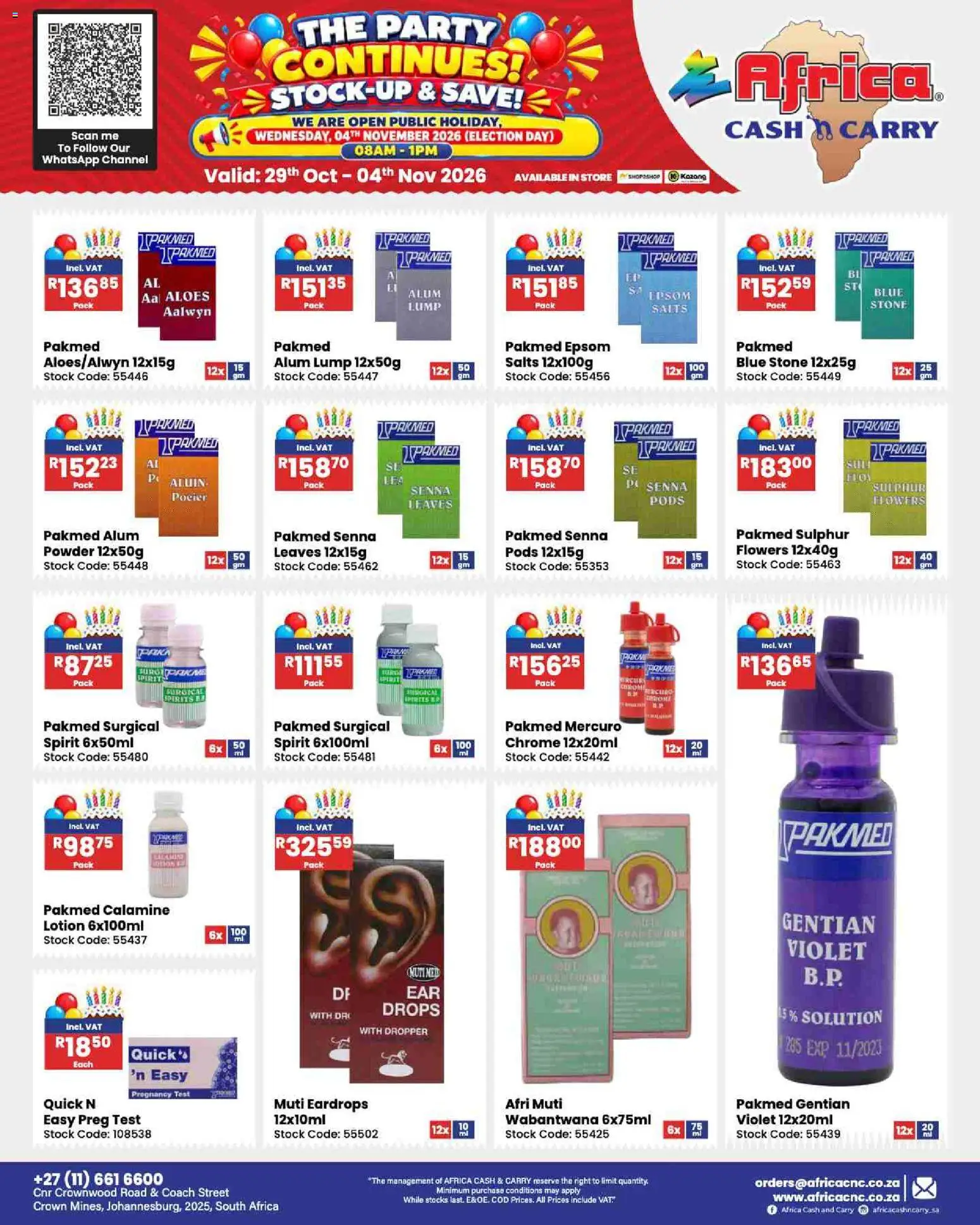 New Africa Cash & Carry catalogue – valid from 29/10/2026 | Page: 121