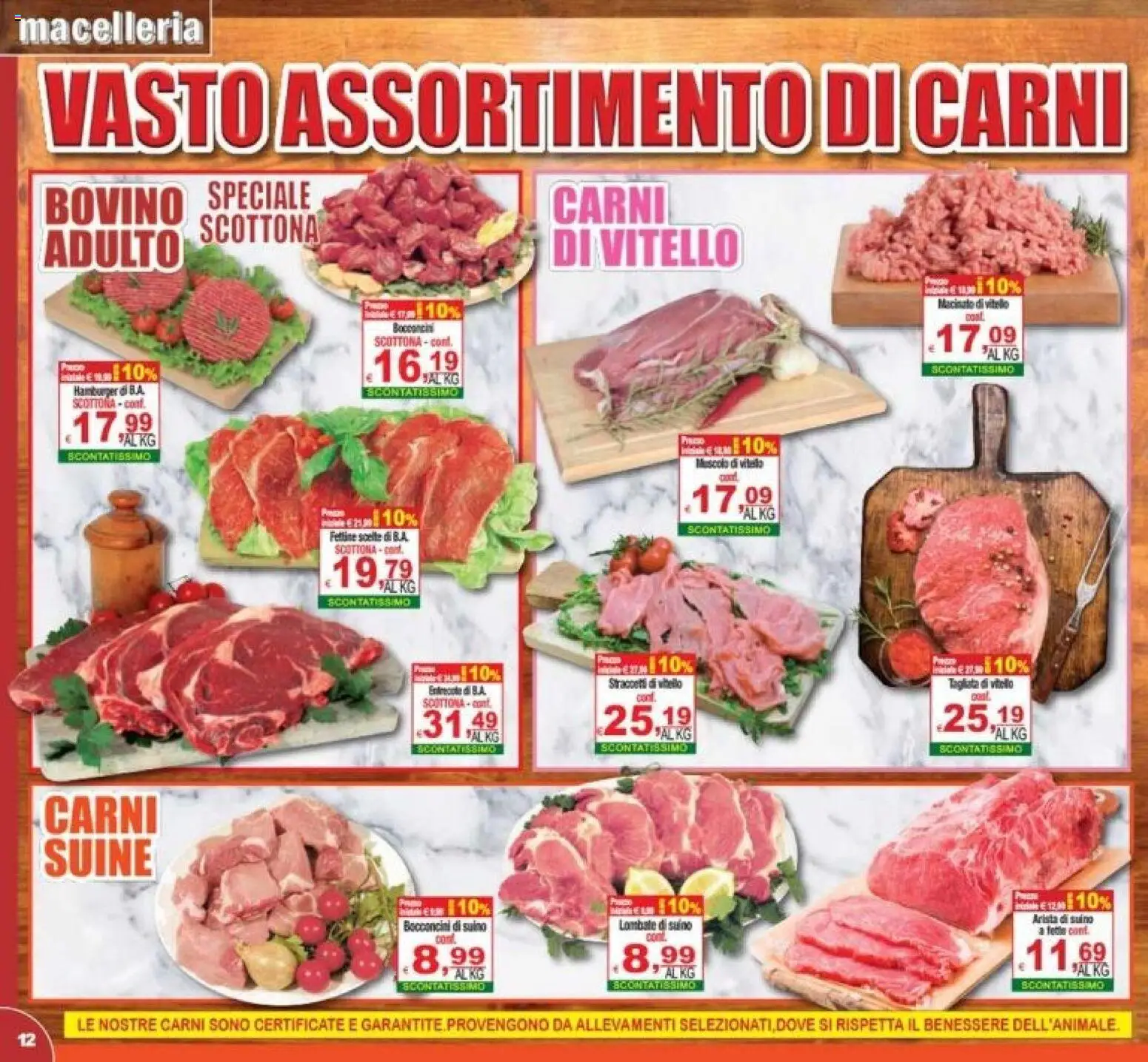 Volantino CTS del 23/10/2026 | Pagina: 12 | Prodotti: Bovino, Suino, Vitello, Hamburger