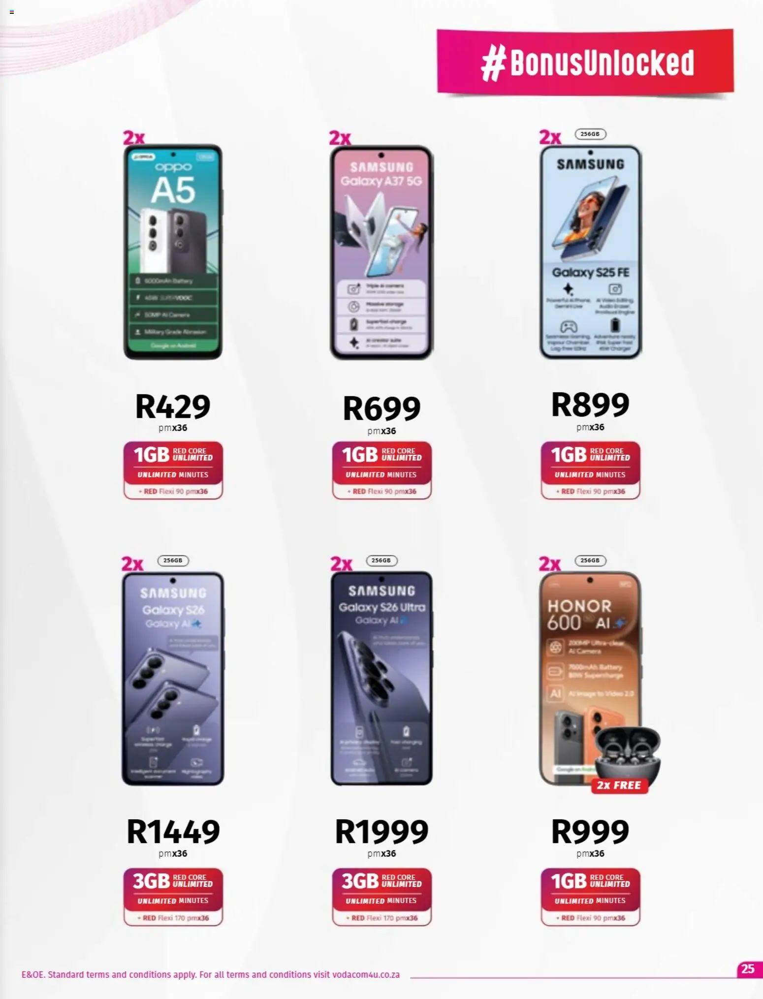 New Vodacom catalogue – valid from 08/09/2026 | Page: 25 | Products: Camera, Battery