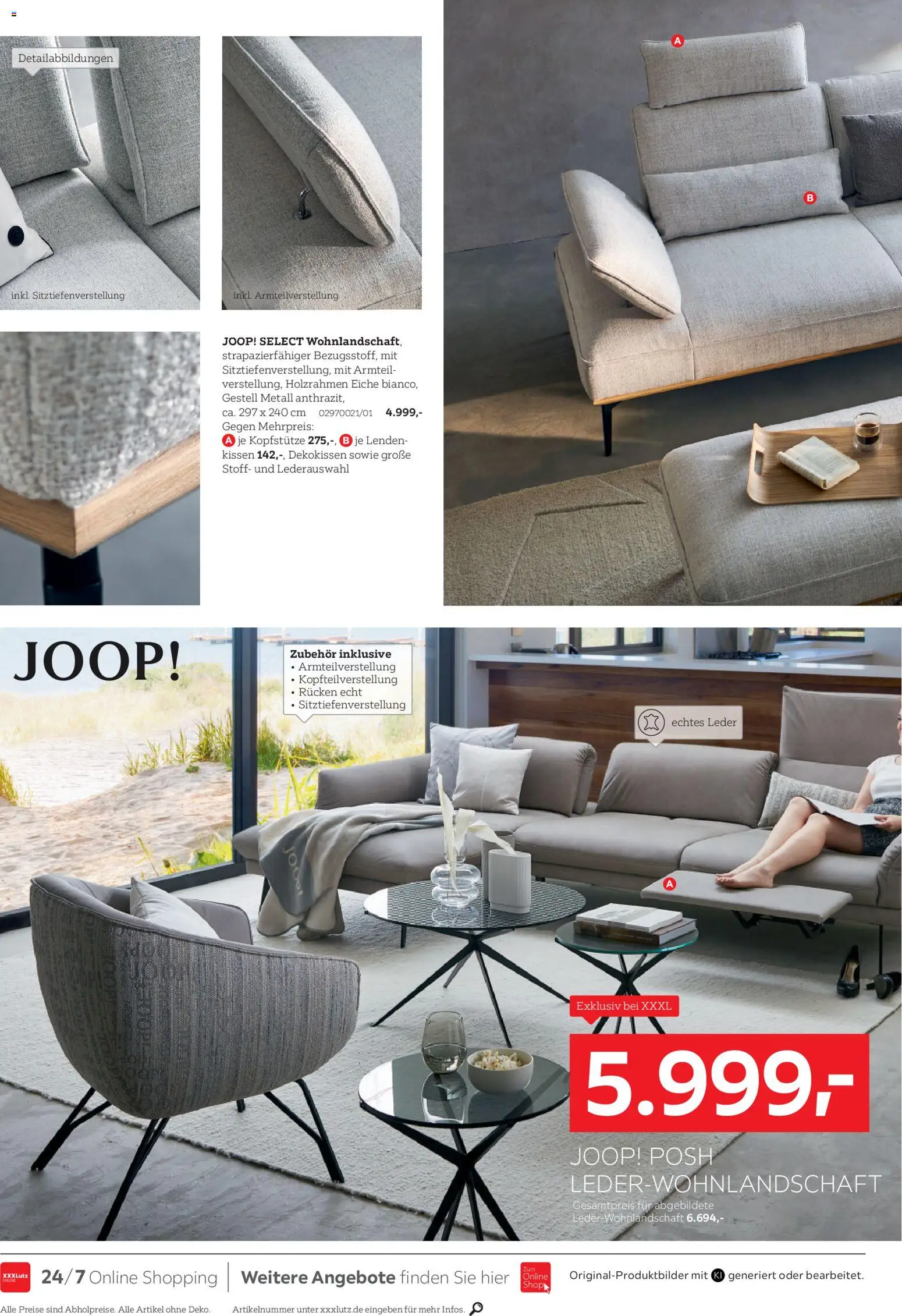 XXXLutz JOOP! Aktionswochen – gültig ab 17.10.2026 | Seite: 16 | Produkte: Wohnlandschaft