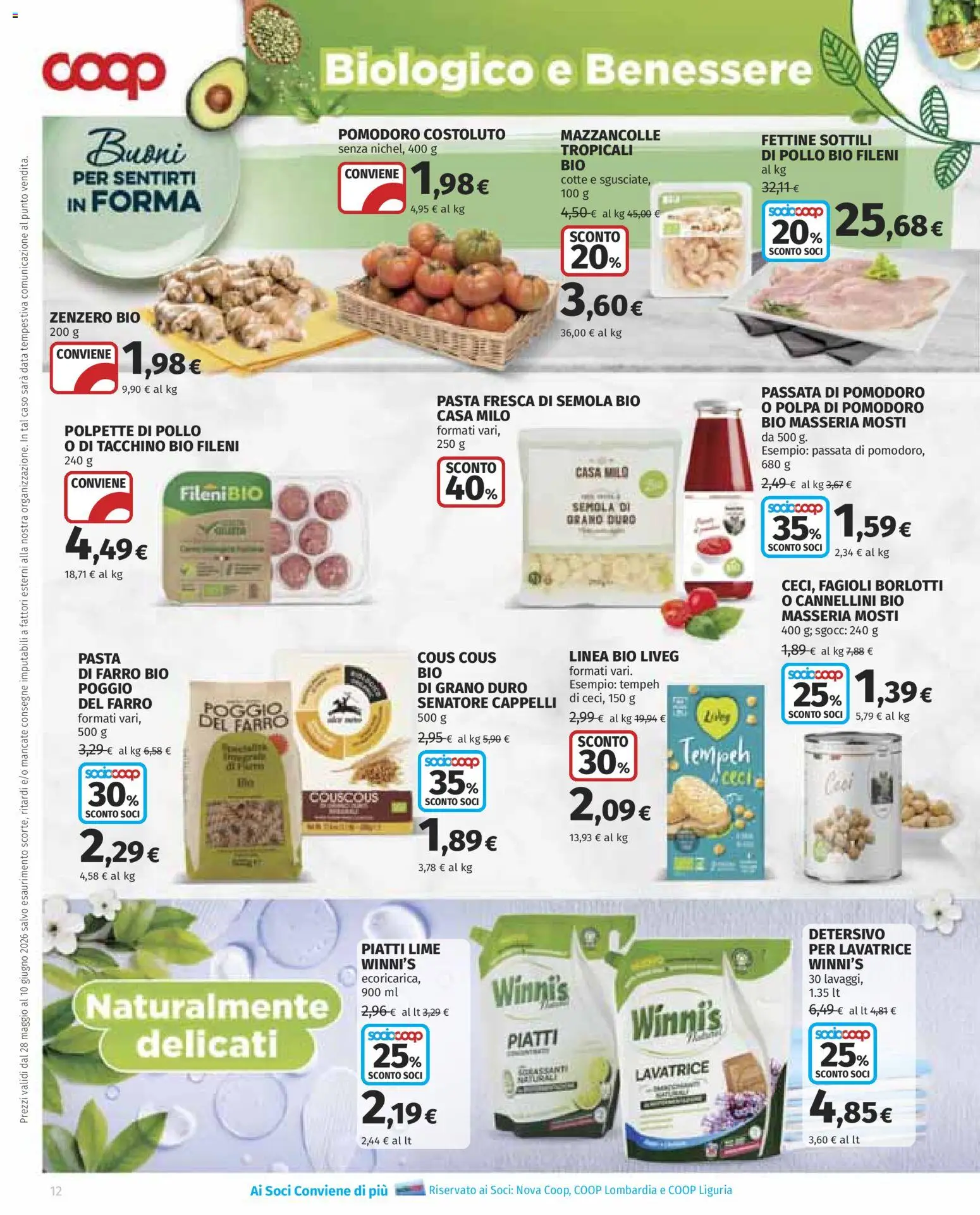 Volantino COOP del 28.05.2026 | Pagina: 12 | Prodotti: Pollo, Cannellini, Fagioli, Data