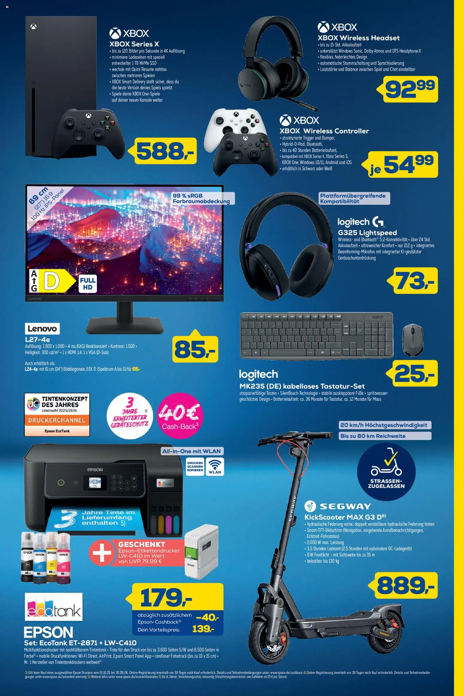 Euronics  Aktueller Prospekt – gültig ab 24.06.2026 | Seite: 3 | Produkte: Epson, Xbox, Spiel, Bilder