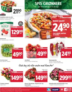 Forhåndsvisning av Meny kundeavis gyldig fra 12/10/2026 | Side: 4 | Produkter: Salatbar, Jordbær, Gulrot, Druer
