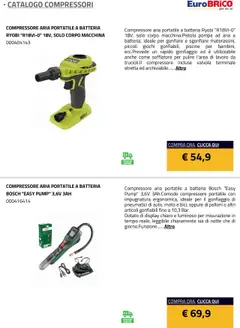 Anteprima del volantino Eurobrico Compressori catalogo valido a partire dal 23.07.2025 | Pagina: 13 | Prodotti: Compressore, Batteria