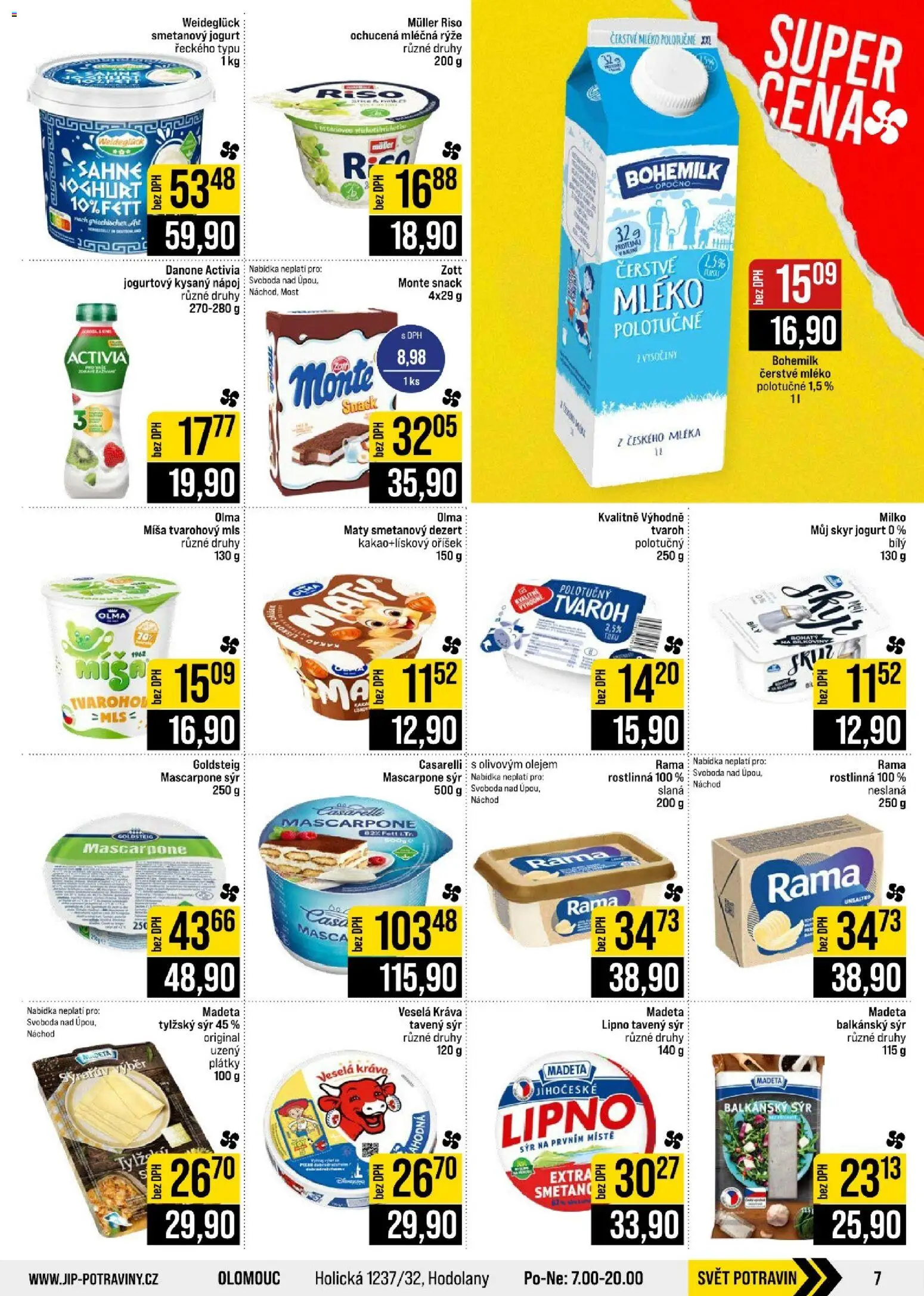 Jip leták - Cash & Carry od 09.09.2026 | Strana: 7 | Produkty: Danone Activia, Mléko polotučné, Rýže, Skyr jogurt