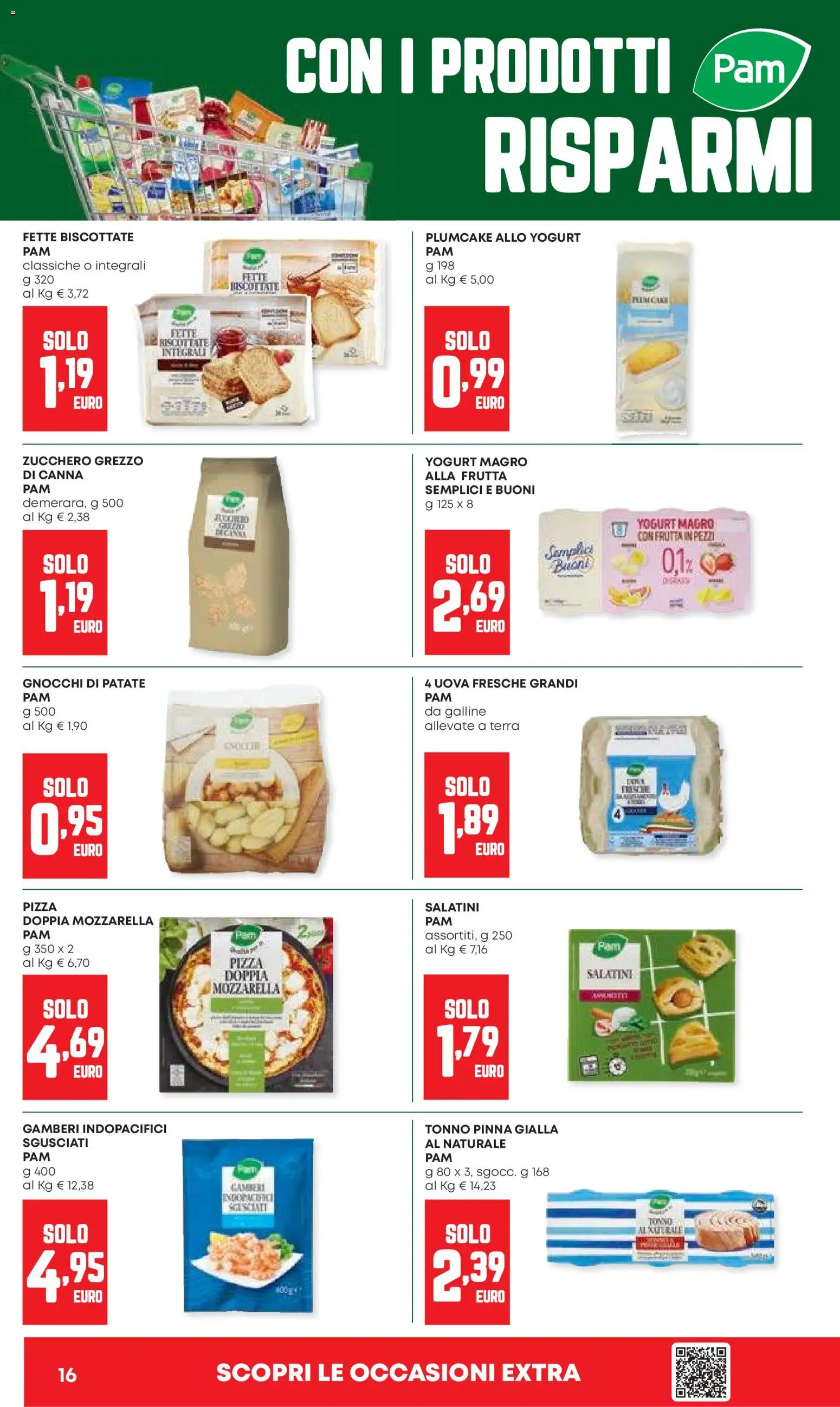 Volantino Panorama del 30/07/2026 | Pagina: 16 | Prodotti: Yogurt, Uova, Zucchero, Fette biscottate